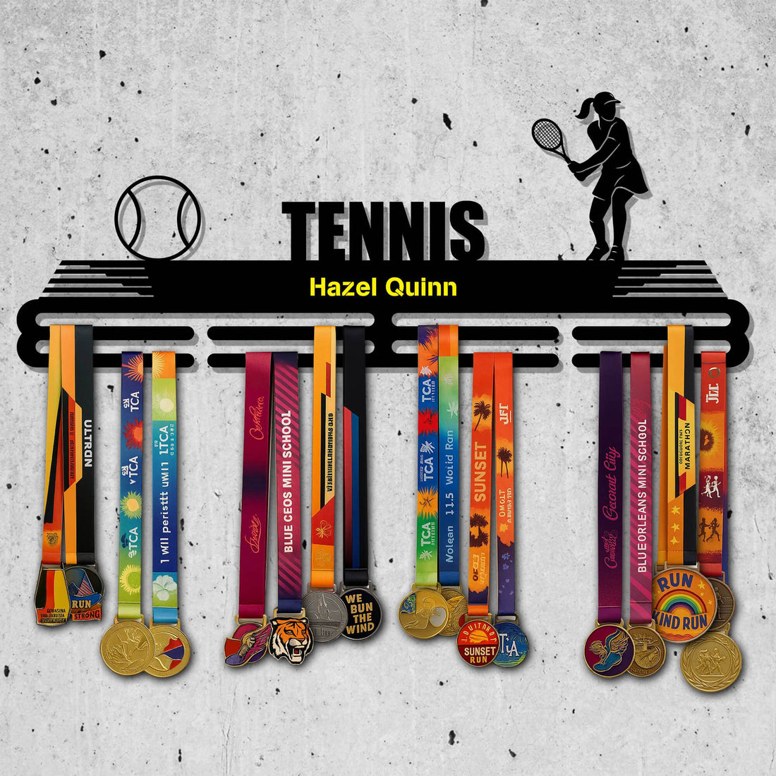Metal Hanger for Tennis Awards – Stainless Steel Display Rack - Champion Hanger