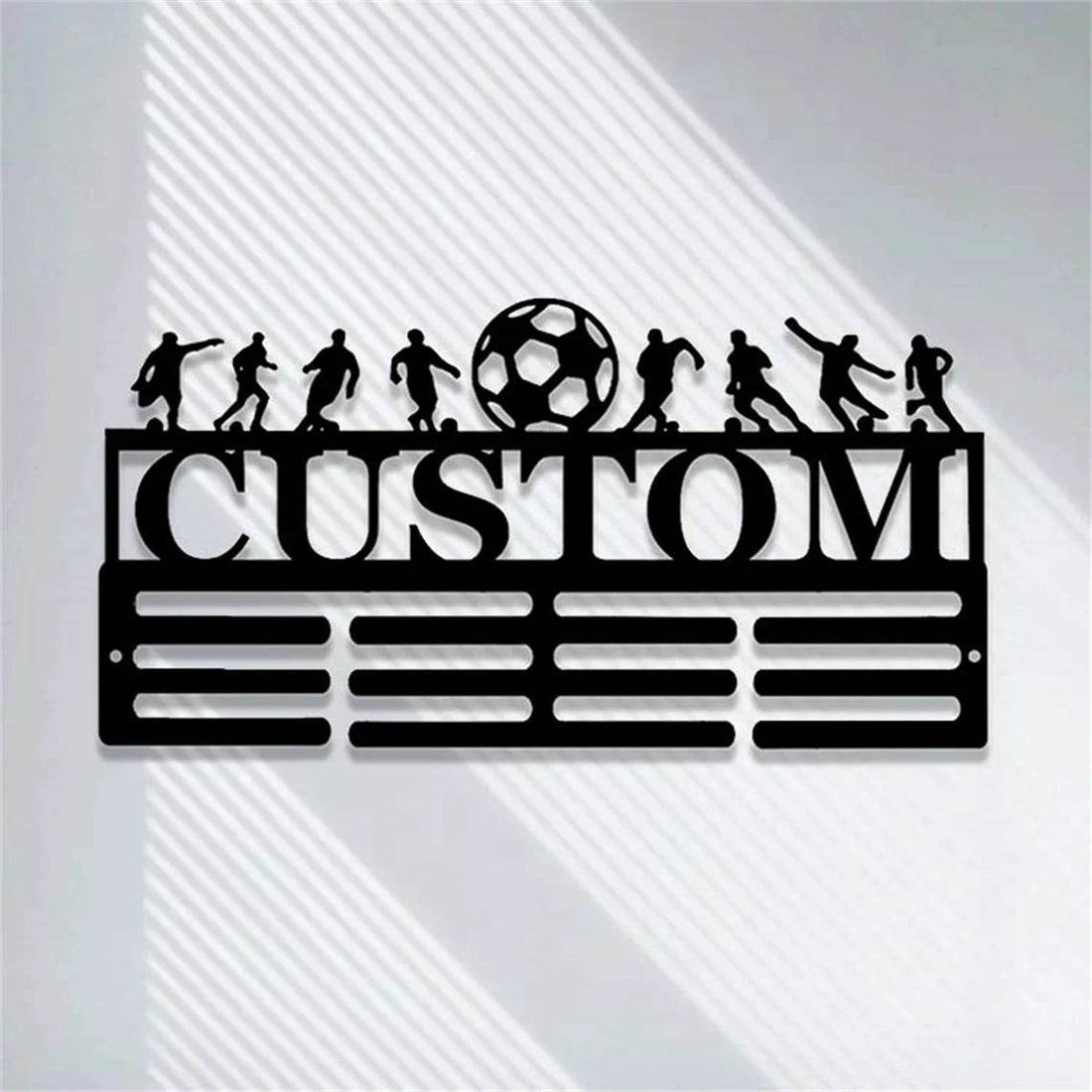 Football Medal Holder, Perfect Gift for Soccer Players, Wall Display for Medals, Soccer Metal Medal Hanger - Champion Hanger