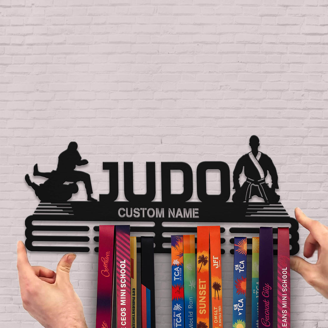 Judo Medal Display Rack – Custom Metal Medal Hanger for Judo Awards - Champion Hanger