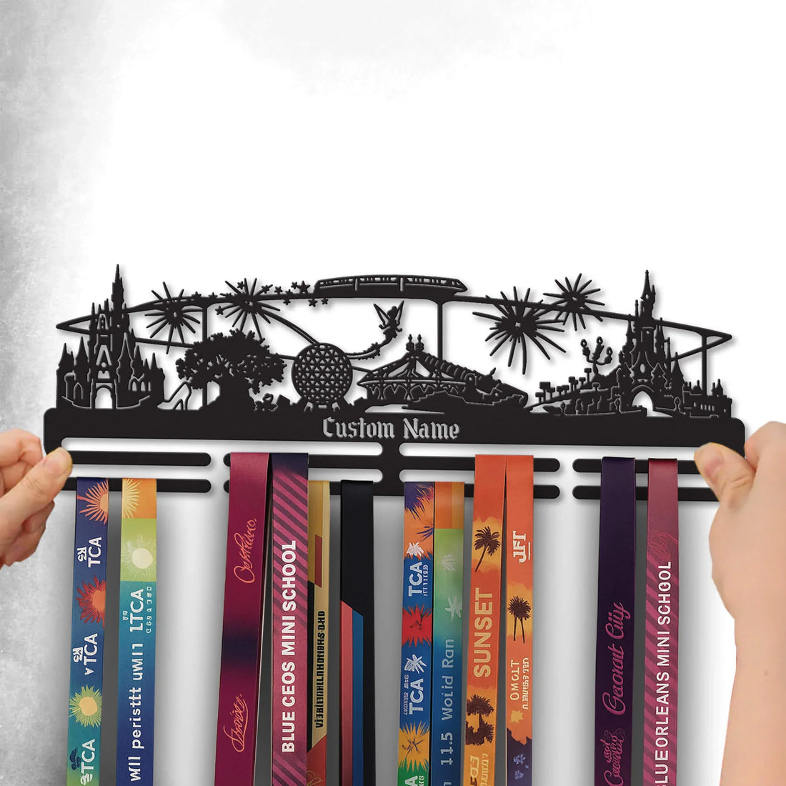 Stainless Steel Medal Hanger – Personalized “Run to the Magic” Marathon Medal Display | ChampionHanger - Champion Hanger