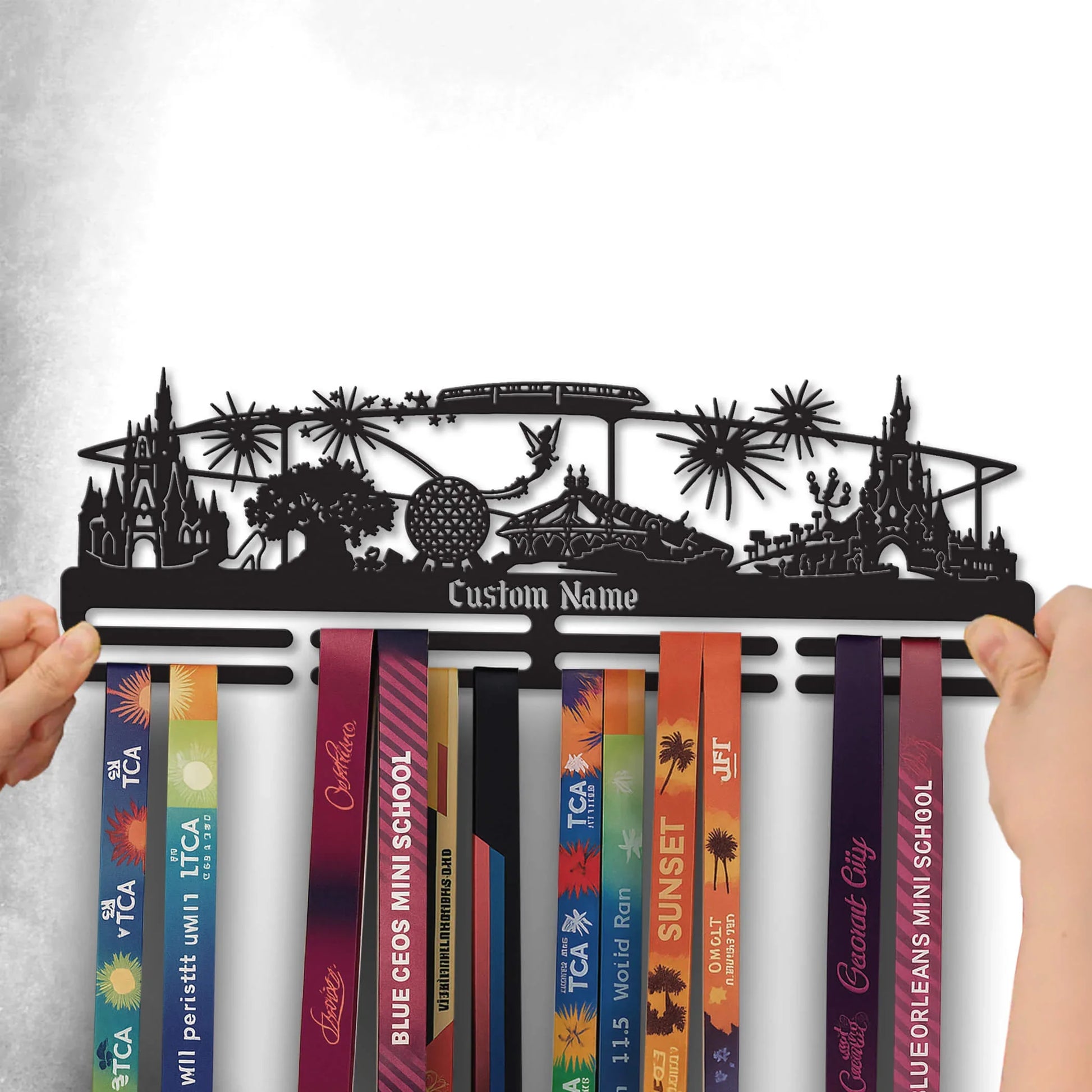 Stainless Steel Medal Hanger – Personalized “Run to the Magic” Marathon Medal Display | ChampionHanger - Champion Hanger