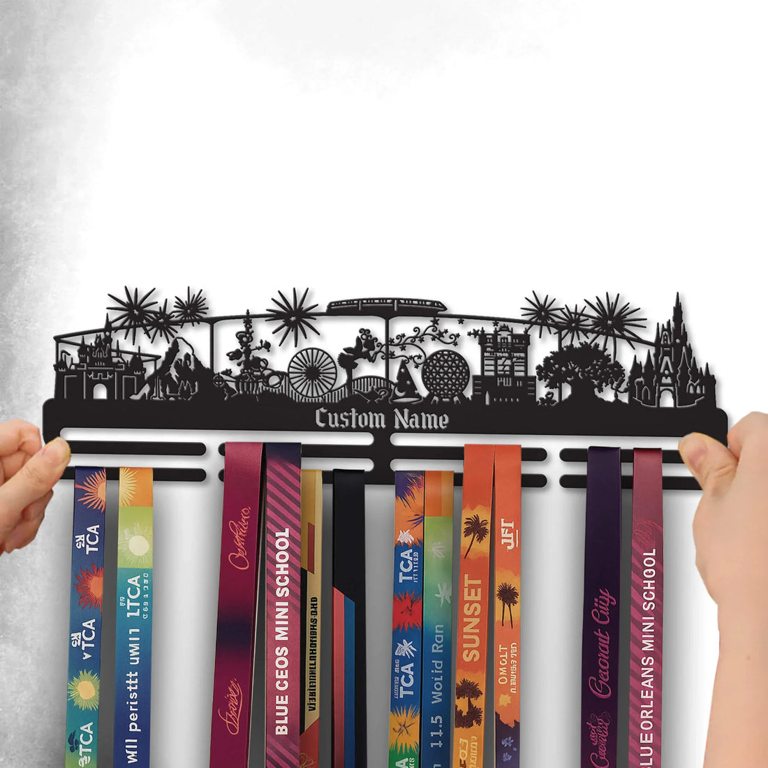 Enchanted Kingdom Medal Hanger – Personalized Stainless Steel Running Medal Rack | ChampionHanger - Champion Hanger