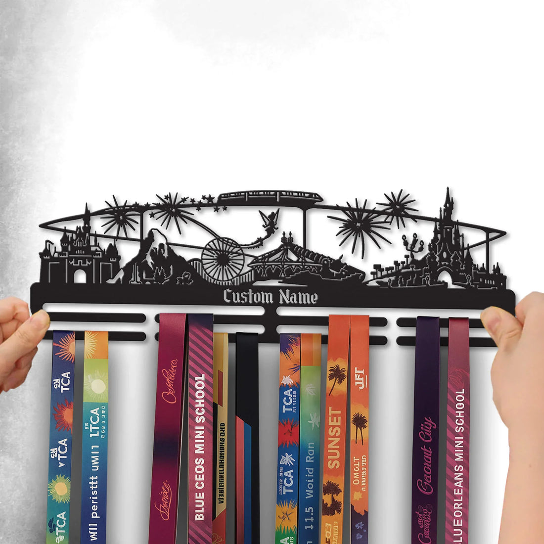Stainless Steel Running Medal Hanger – Magic Kingdom Personalized Medal Display - ChampionHanger - Champion Hanger