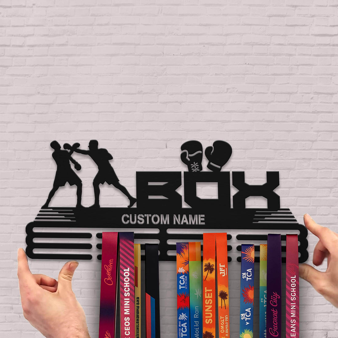 Boxing Medal Display Rack – Custom Metal Medal Hanger for Boxing Trophies and Awards - Champion Hanger