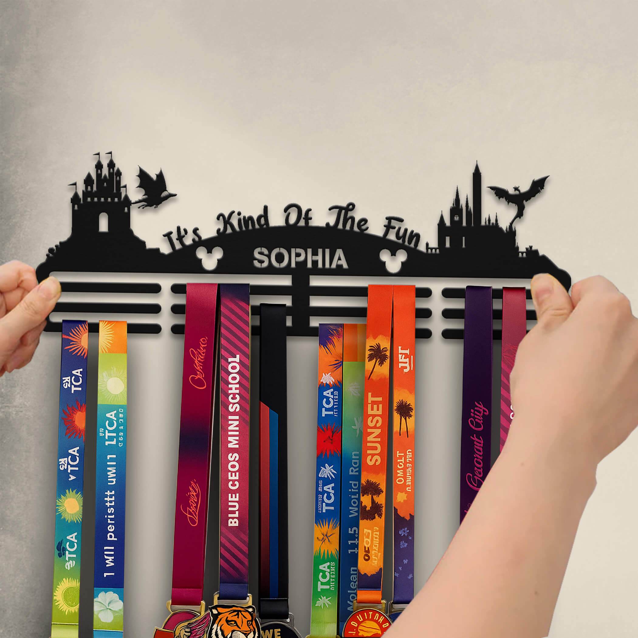 It's Kind Of The Fun Medal Hanger, Custom Metal Medal Holder, Personalized Name Display Rack, Sports Awards Gift - Champion Hanger