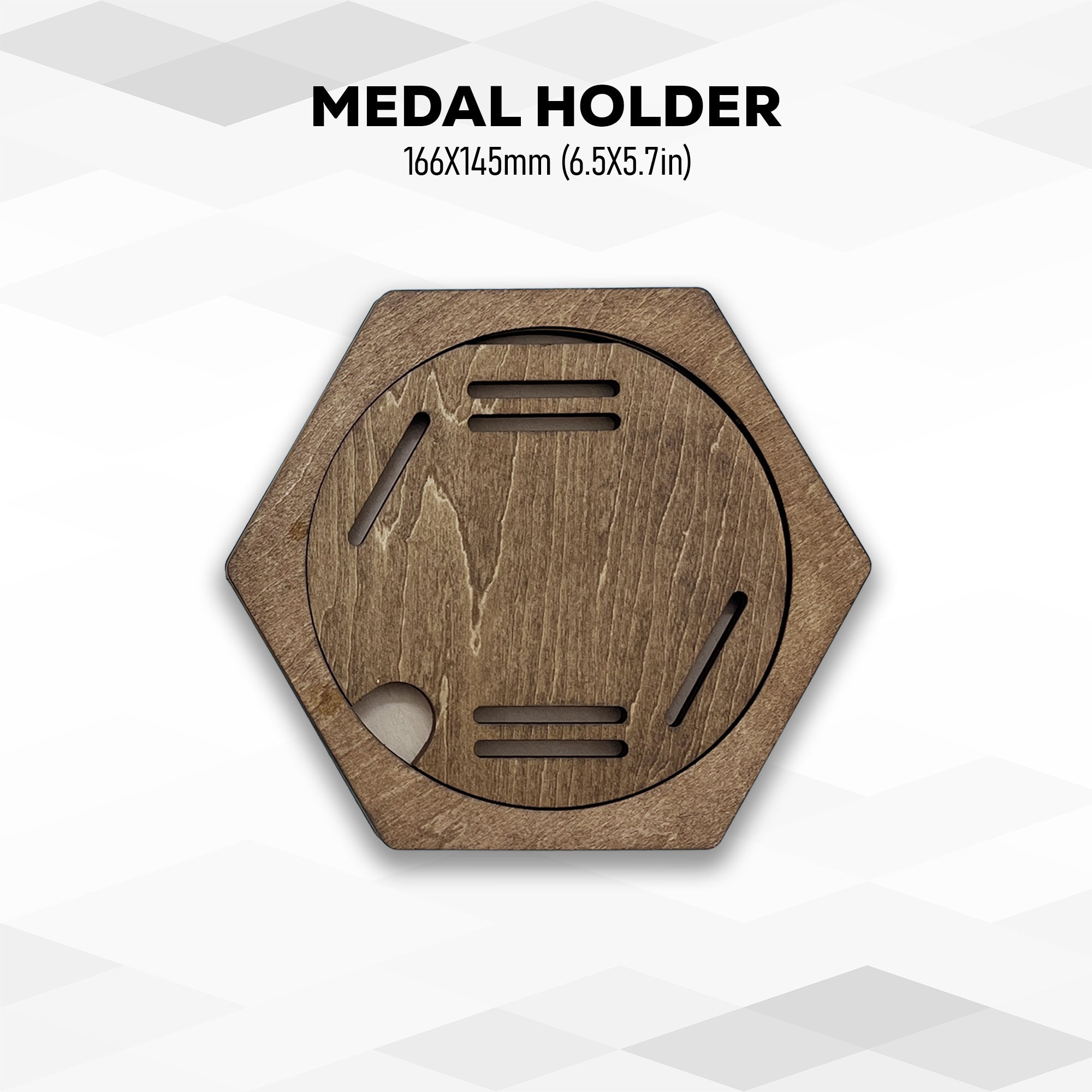 Custom Engraving Hexagon Medal Hanger Add-On Module
