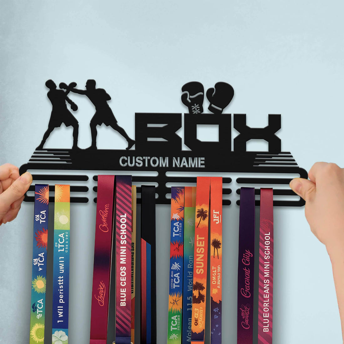 Boxing Medal Display Rack – Custom Metal Medal Hanger for Boxing Trophies and Awards - Champion Hanger
