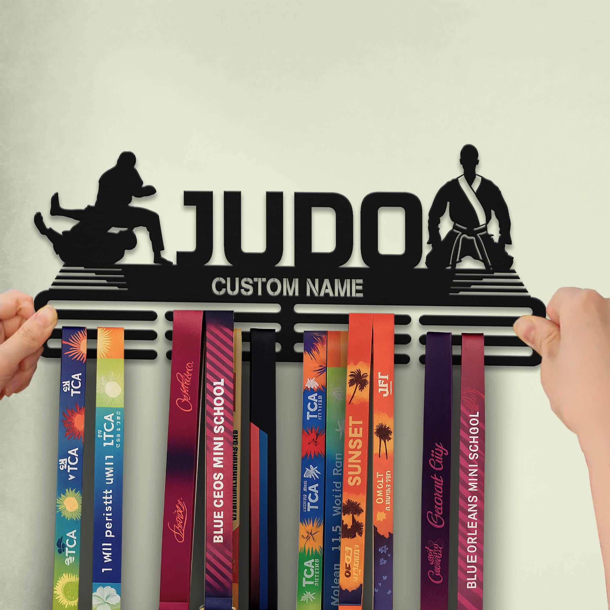 Judo Medal Display Rack – Custom Metal Medal Hanger for Judo Awards - Champion Hanger