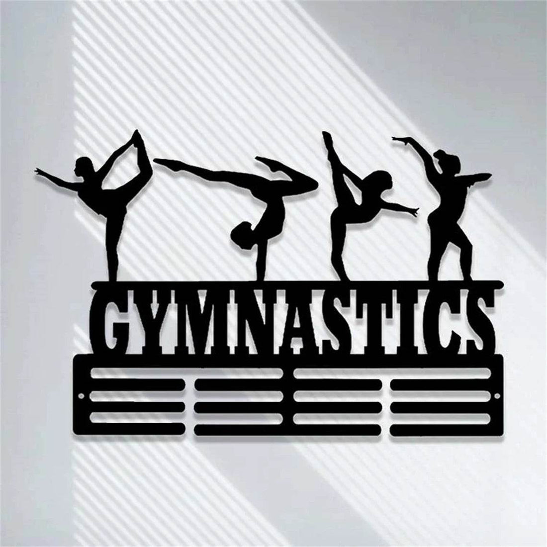 Personalized Gymnastics Medal Holder – Custom Wall Rack for Displaying Gymnast Awards and Medals - Champion Hanger