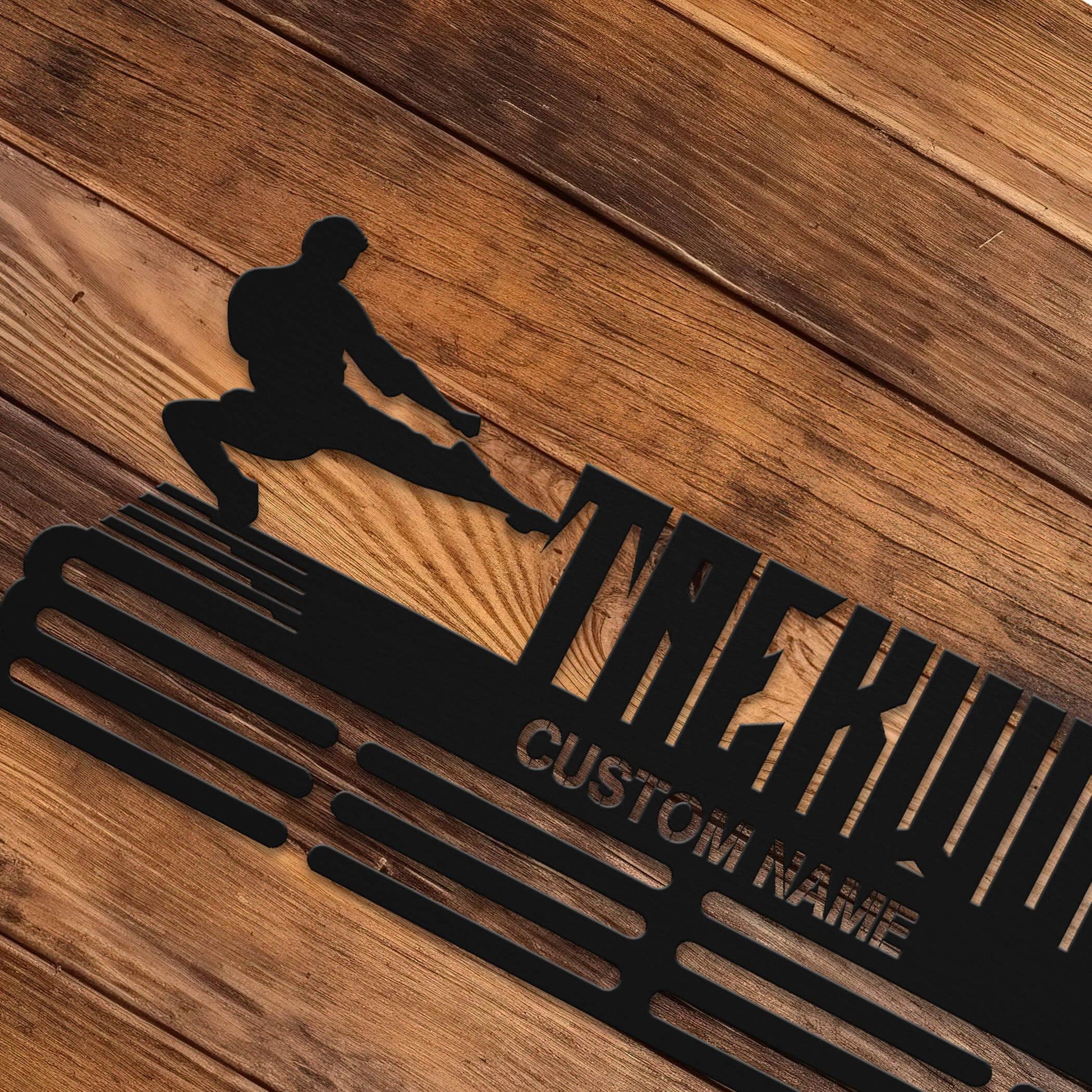 Taekwondo Medal Holder – Custom Stainless Steel Wall Rack for Displaying Taekwondo Awards - Champion Hanger