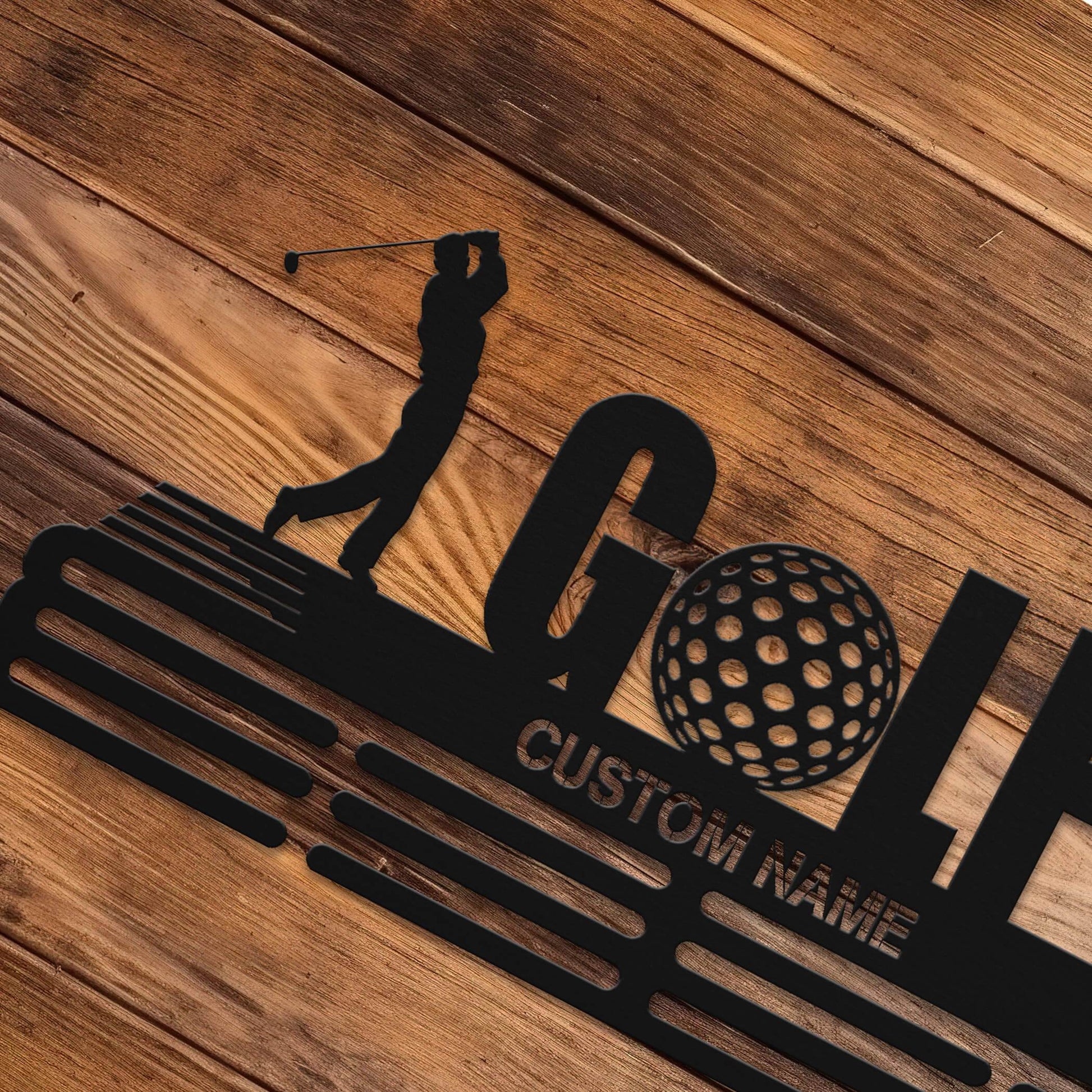 Golf Medal Hanger – Personalized Metal Medal Holder – Stainless Steel Wall Display Rack for Golf Awards - Champion Hanger