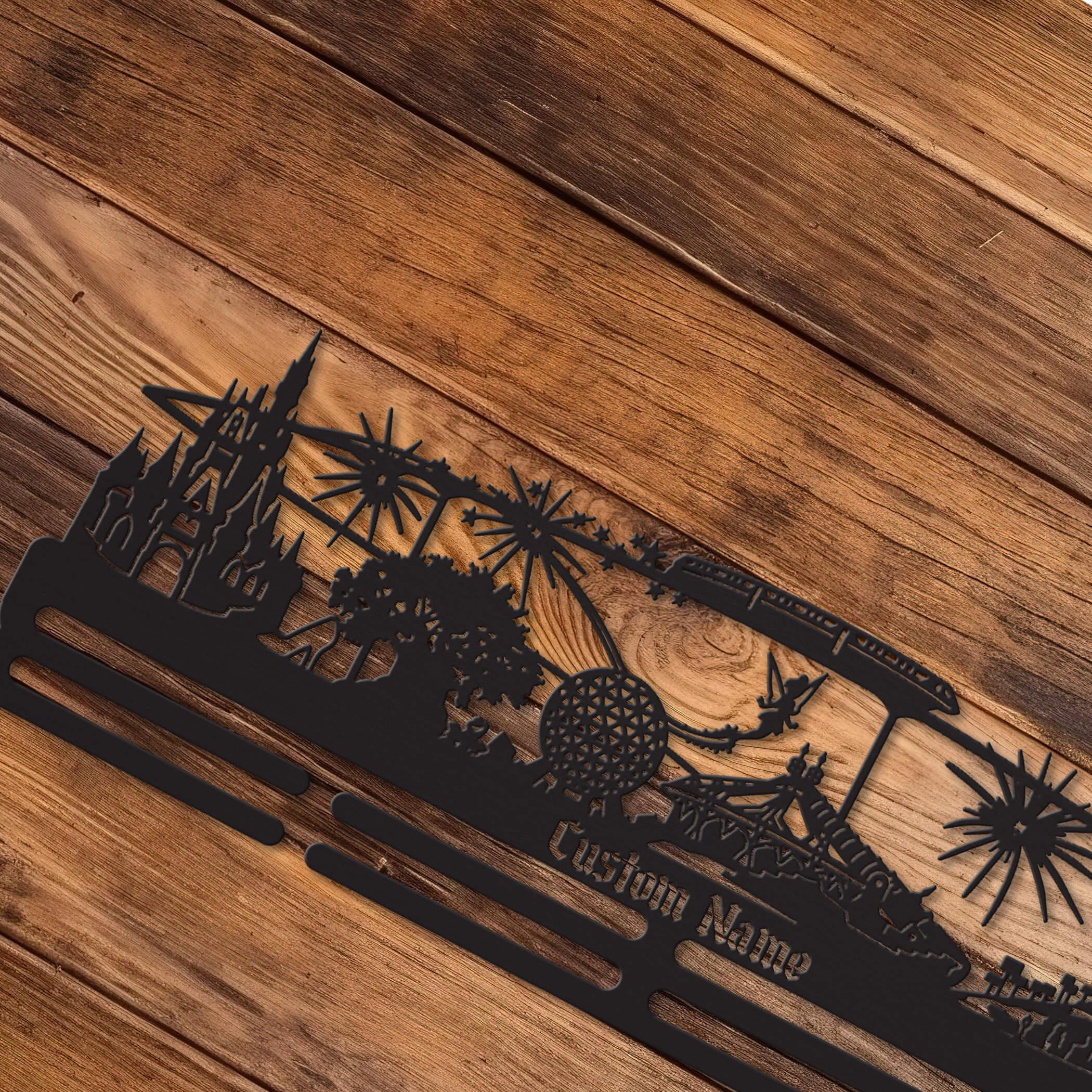 Stainless Steel Medal Hanger – Personalized “Run to the Magic” Marathon Medal Display | ChampionHanger - Champion Hanger