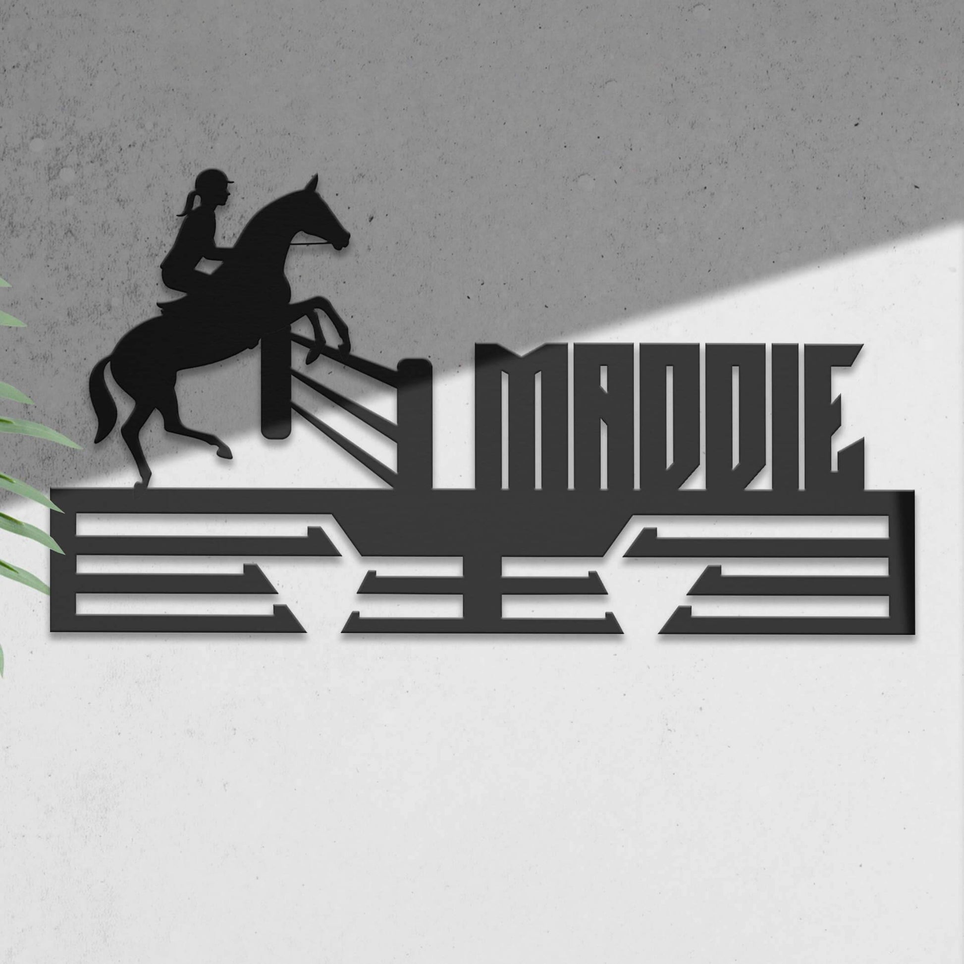 Personalized Equestrian Medal Hanger – Stainless Steel Horse Riding Medal Display Rack – Custom Wall Holder for Equestrian Awards & Gifts - Champion Hanger