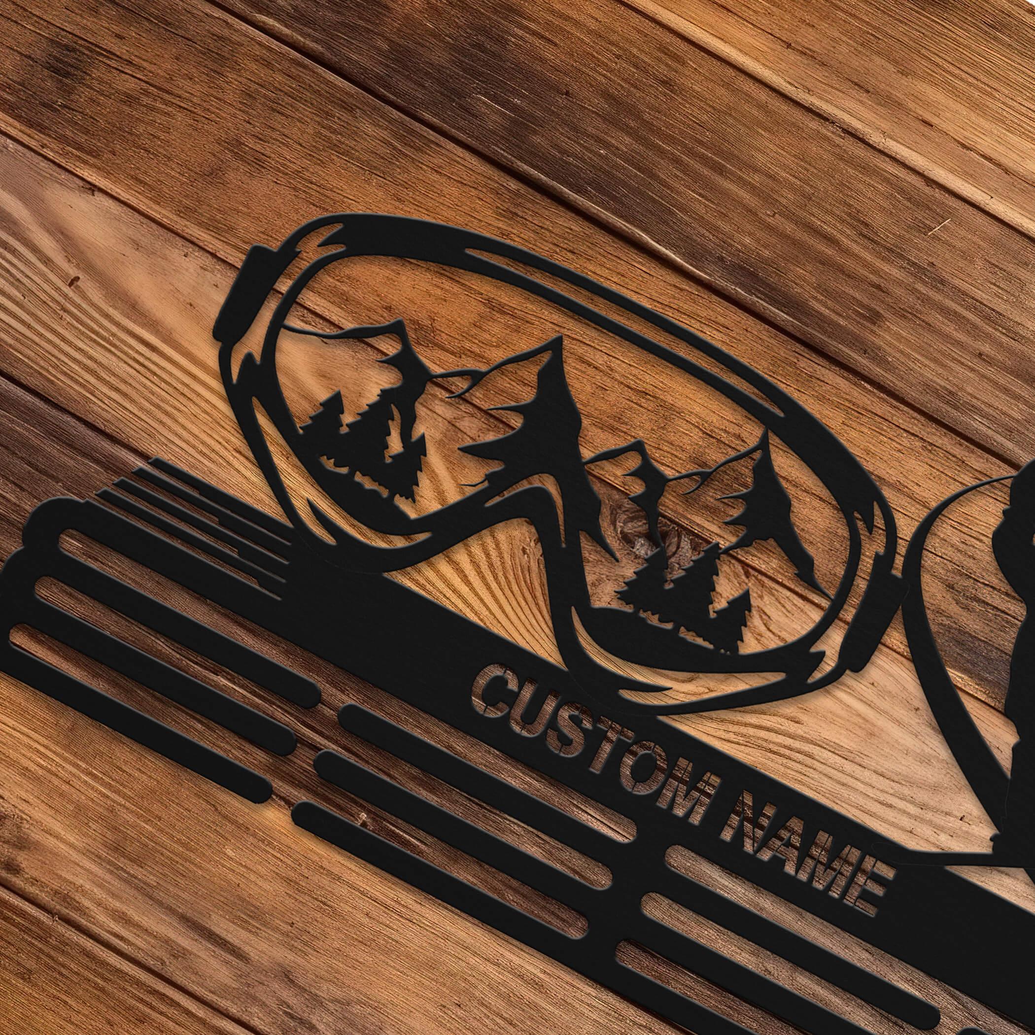 Personalized Snowboard Medal Hanger | Custom Stainless Steel Medal Display | ChampionHanger - Champion Hanger