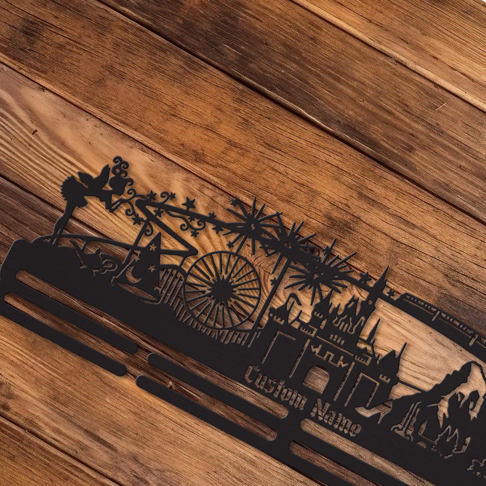 Personalized Fantasy Park Running Medal Hanger – Stainless Steel Medal Display | ChampionHanger - Champion Hanger