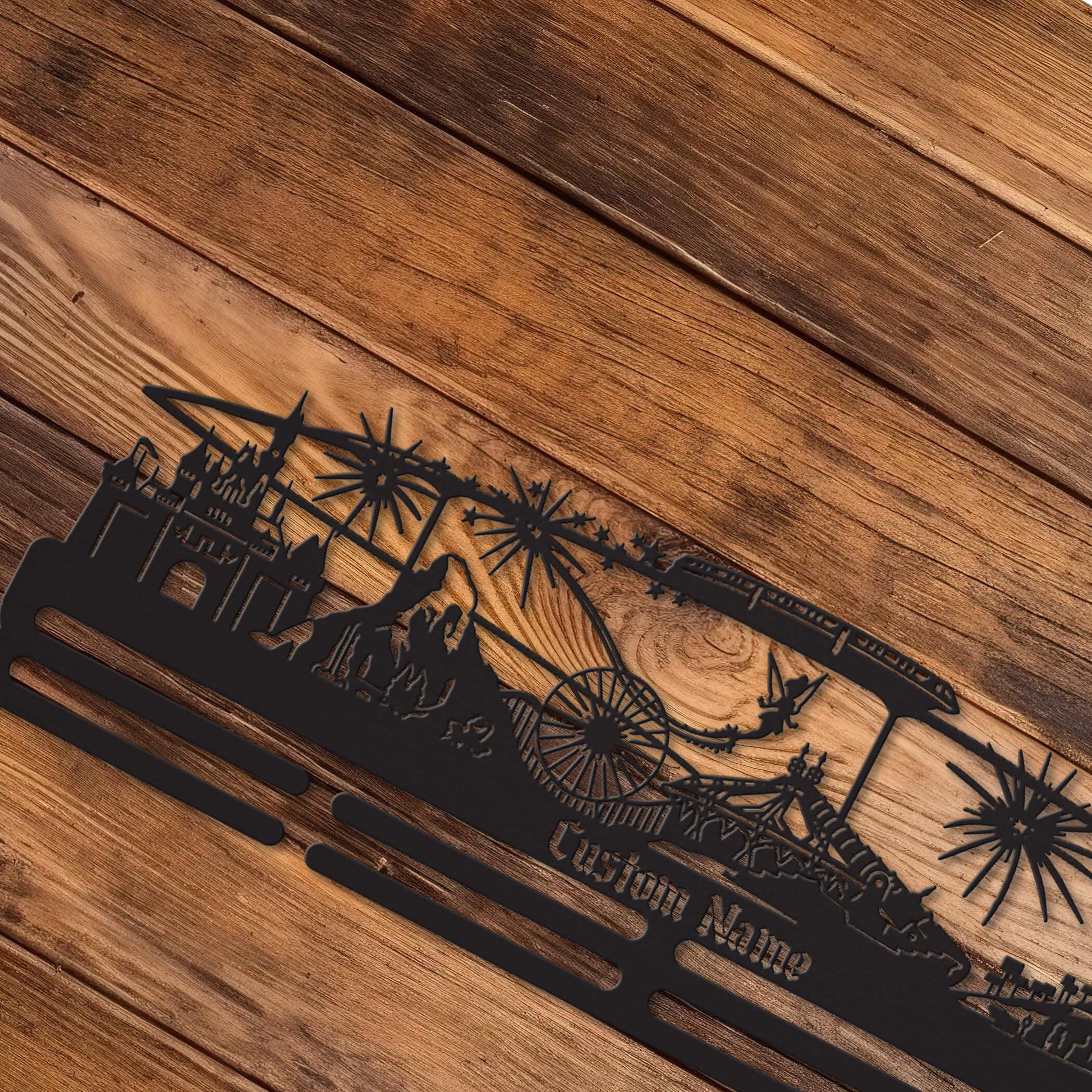 Stainless Steel Running Medal Hanger – Magic Kingdom Personalized Medal Display - ChampionHanger - Champion Hanger