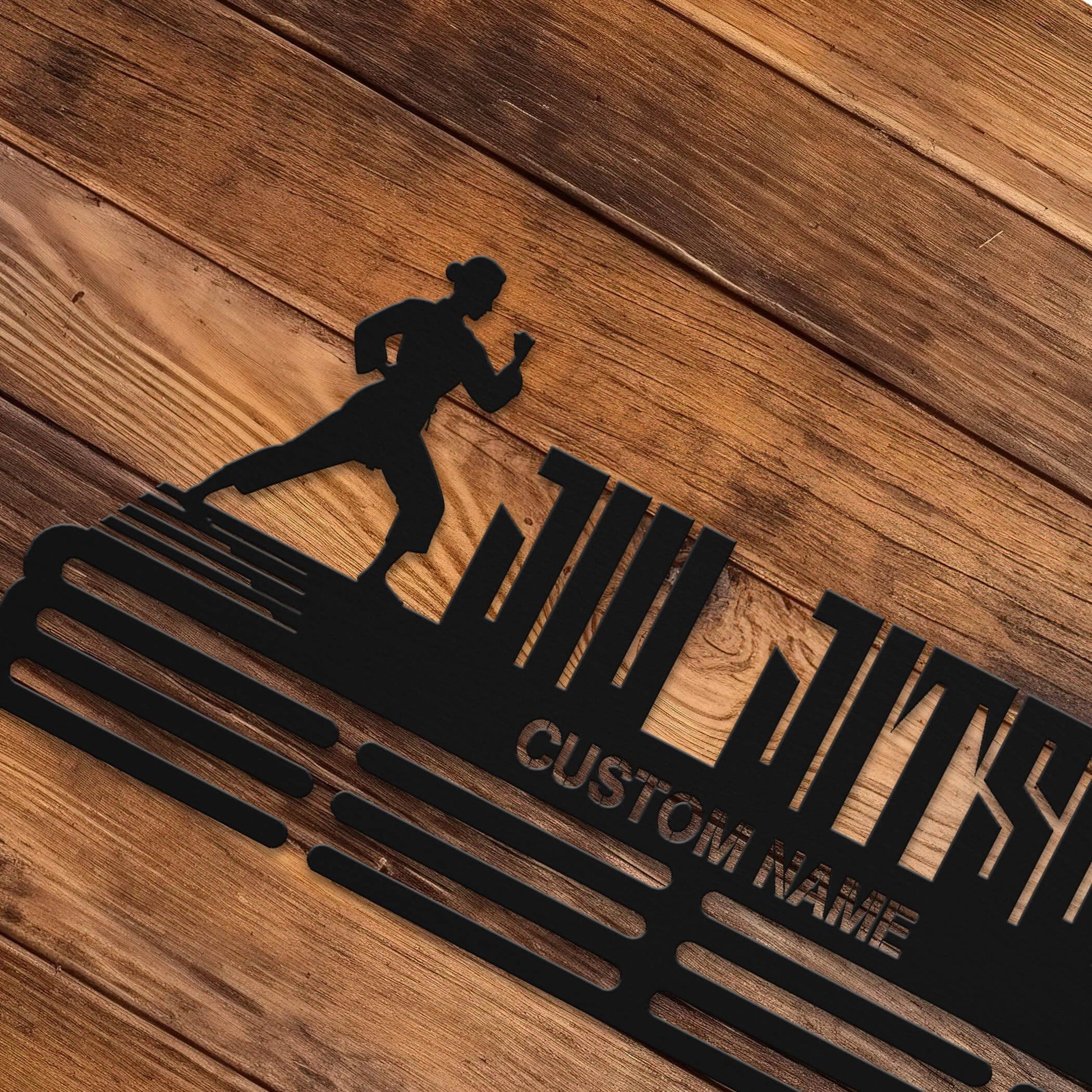 Jiu Jitsu Medal Display Rack – Custom Metal Medal Hanger for Martial Arts Awards - Champion Hanger