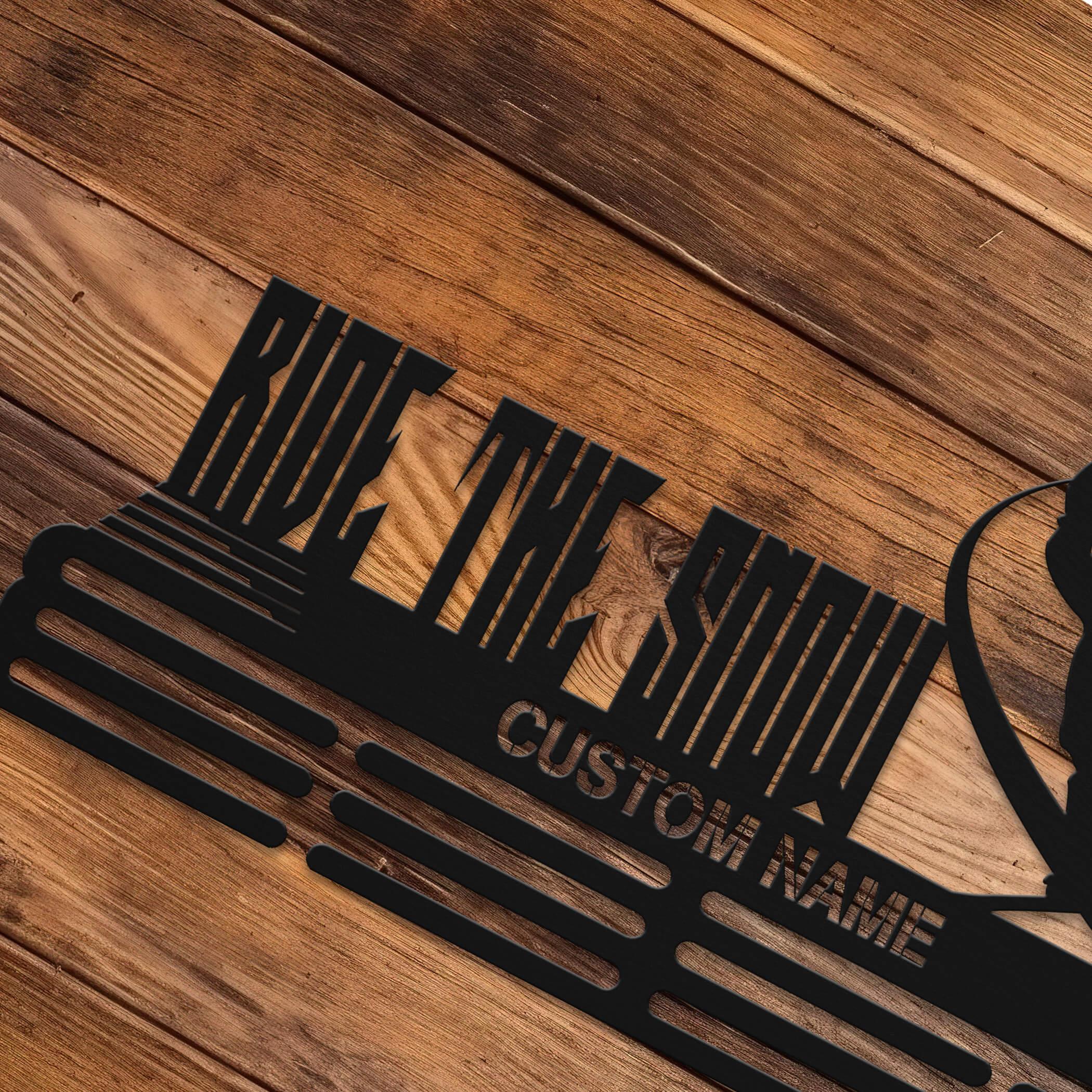 Personalized Snowboarding Medal Hanger with Custom Name | Stainless Steel Medal Holder | ChampionHanger - Champion Hanger