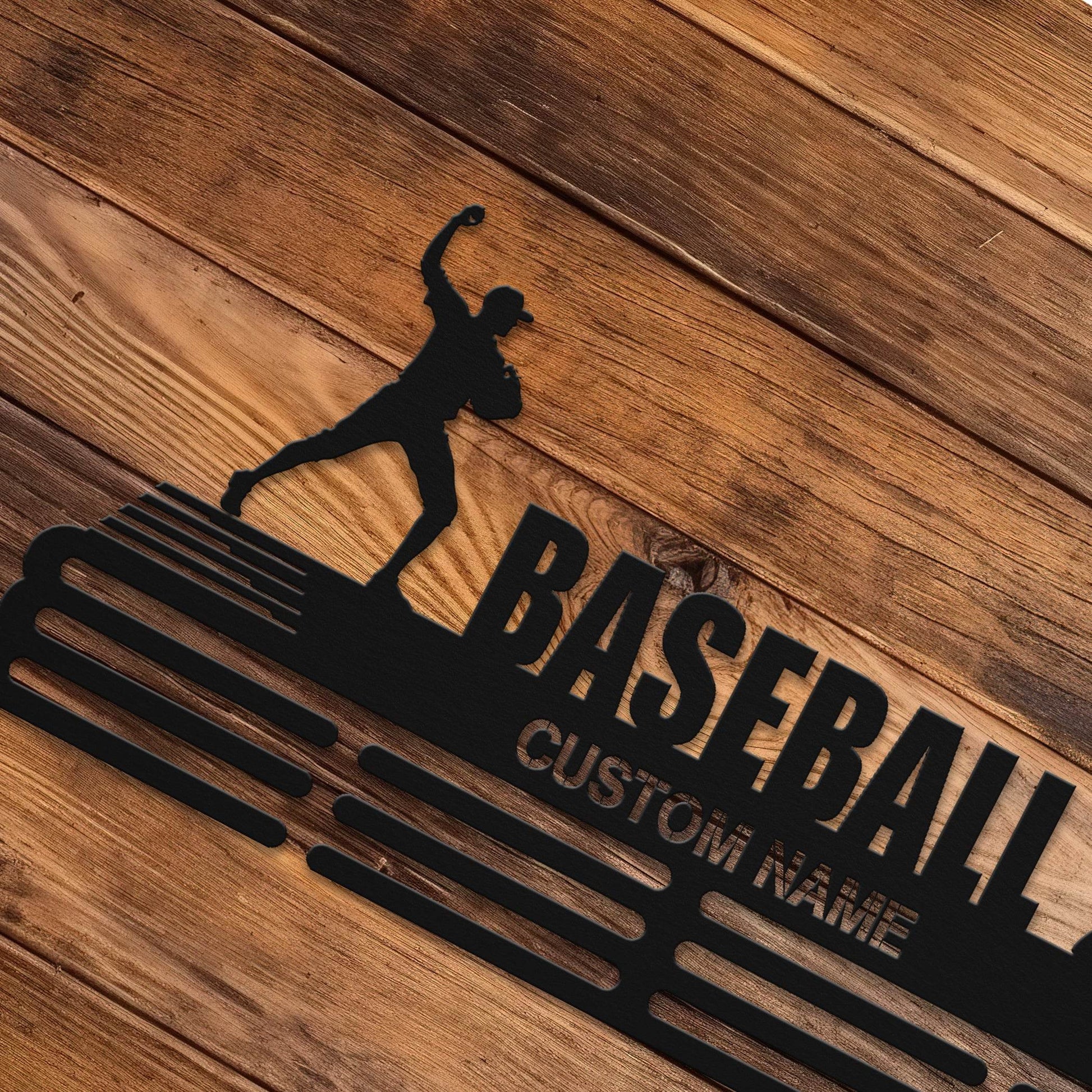 Baseball Player Medal Hanger - Metal Hanger for Baseball Awards – Stainless Steel Display Rack - Champion Hanger