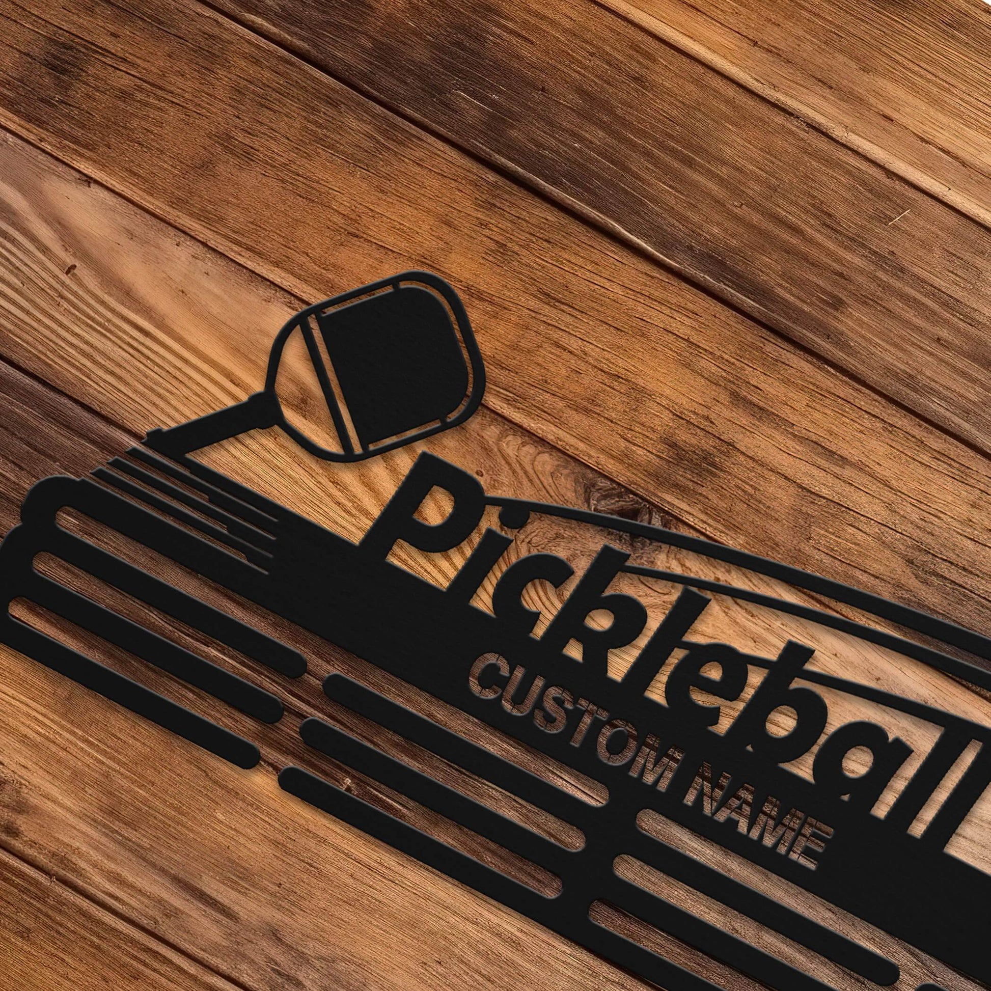 Pickleball Medal Hanger – Personalized Metal Medal Holder – Stainless Steel Wall Display Rack for Pickleball Awards - Champion Hanger