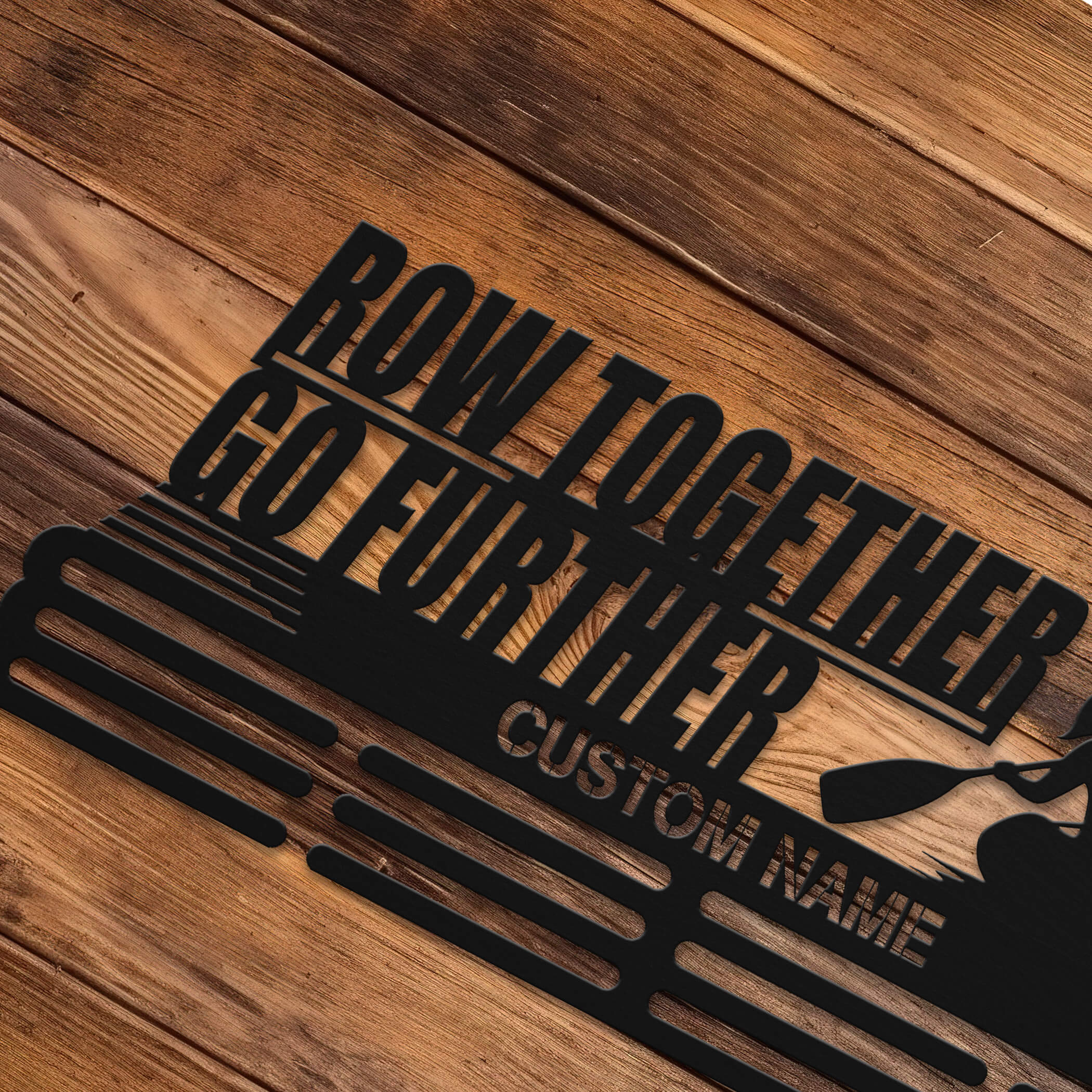 Personalized Kayak Medal Hanger – Stainless Steel Medal Holder with Custom Name | Gifts for Kayakers | ChampionHanger