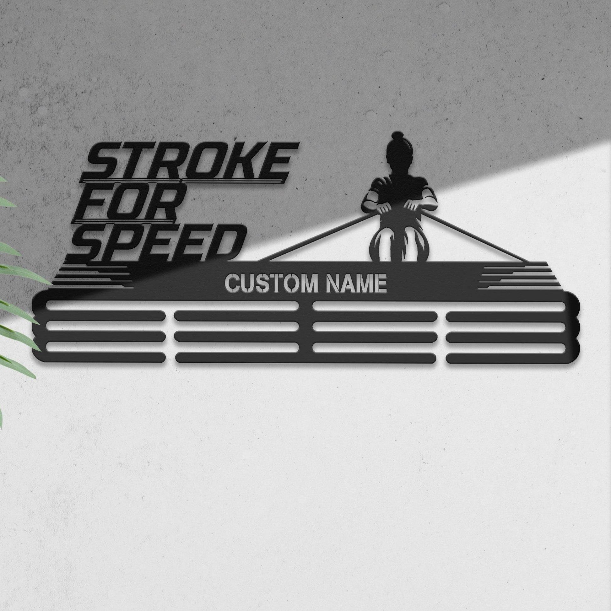 Personalized Kayak Medal Holder – Stainless Steel Wall Display Rack - Champion Hanger