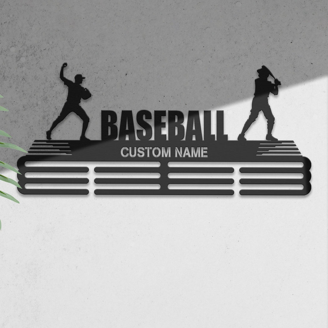 Baseball Player Medal Hanger - Metal Hanger for Baseball Awards – Stainless Steel Display Rack - Champion Hanger