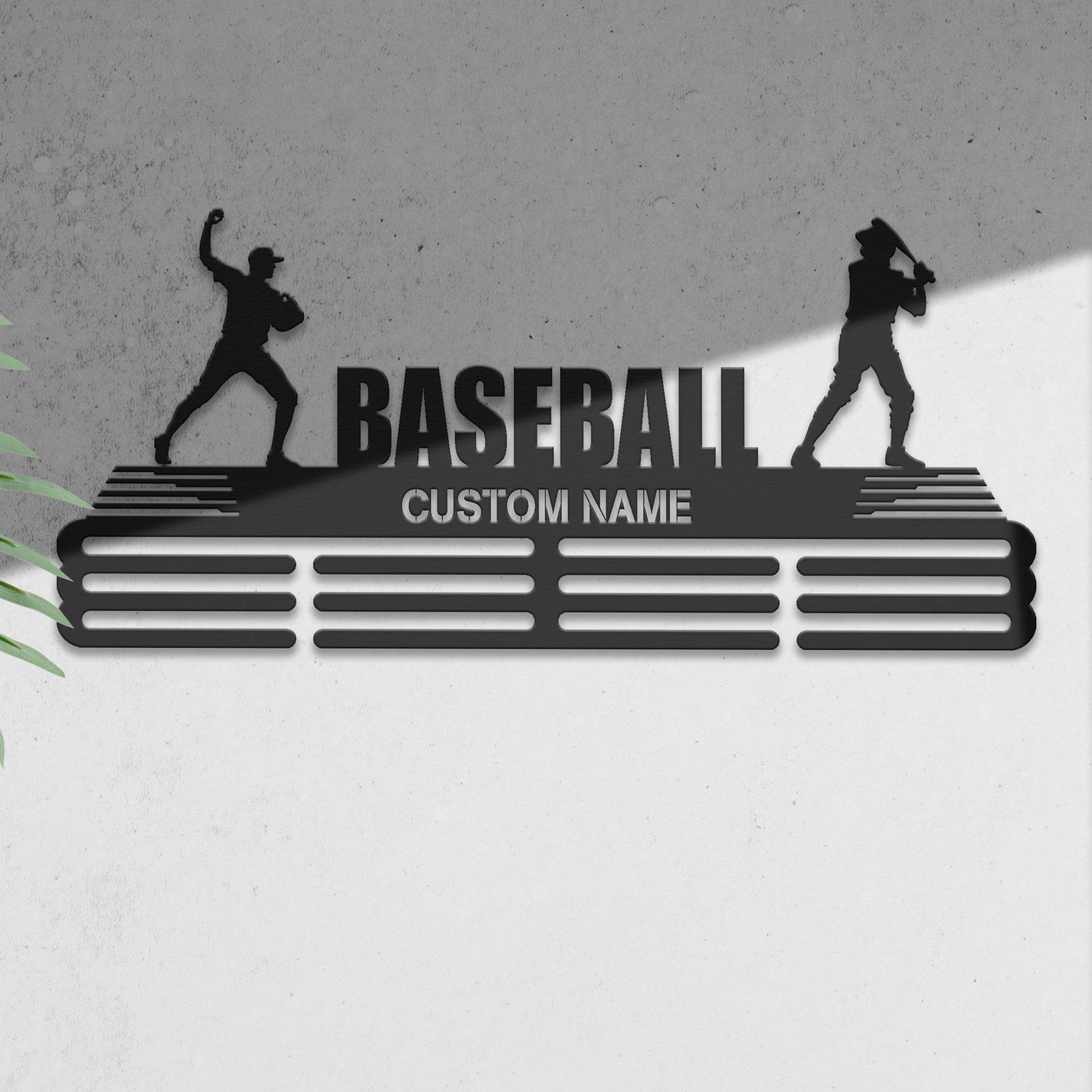 Baseball Player Medal Hanger - Metal Hanger for Baseball Awards – Stainless Steel Display Rack - Champion Hanger