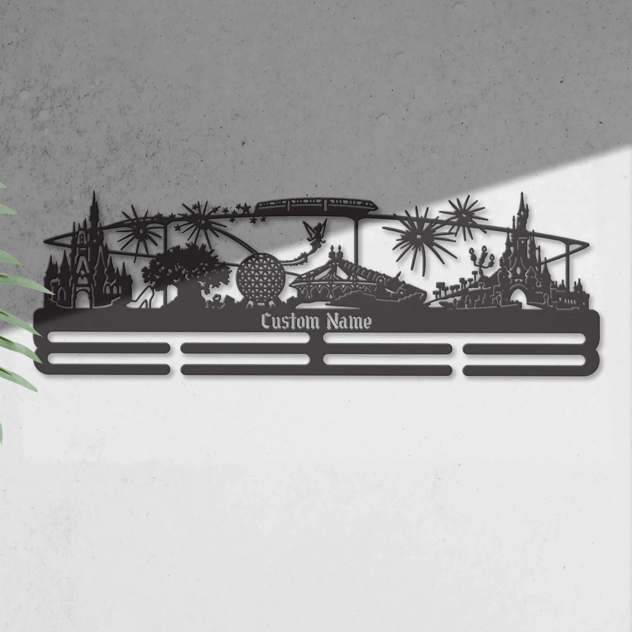 Stainless Steel Medal Hanger – Personalized “Run to the Magic” Marathon Medal Display | ChampionHanger - Champion Hanger