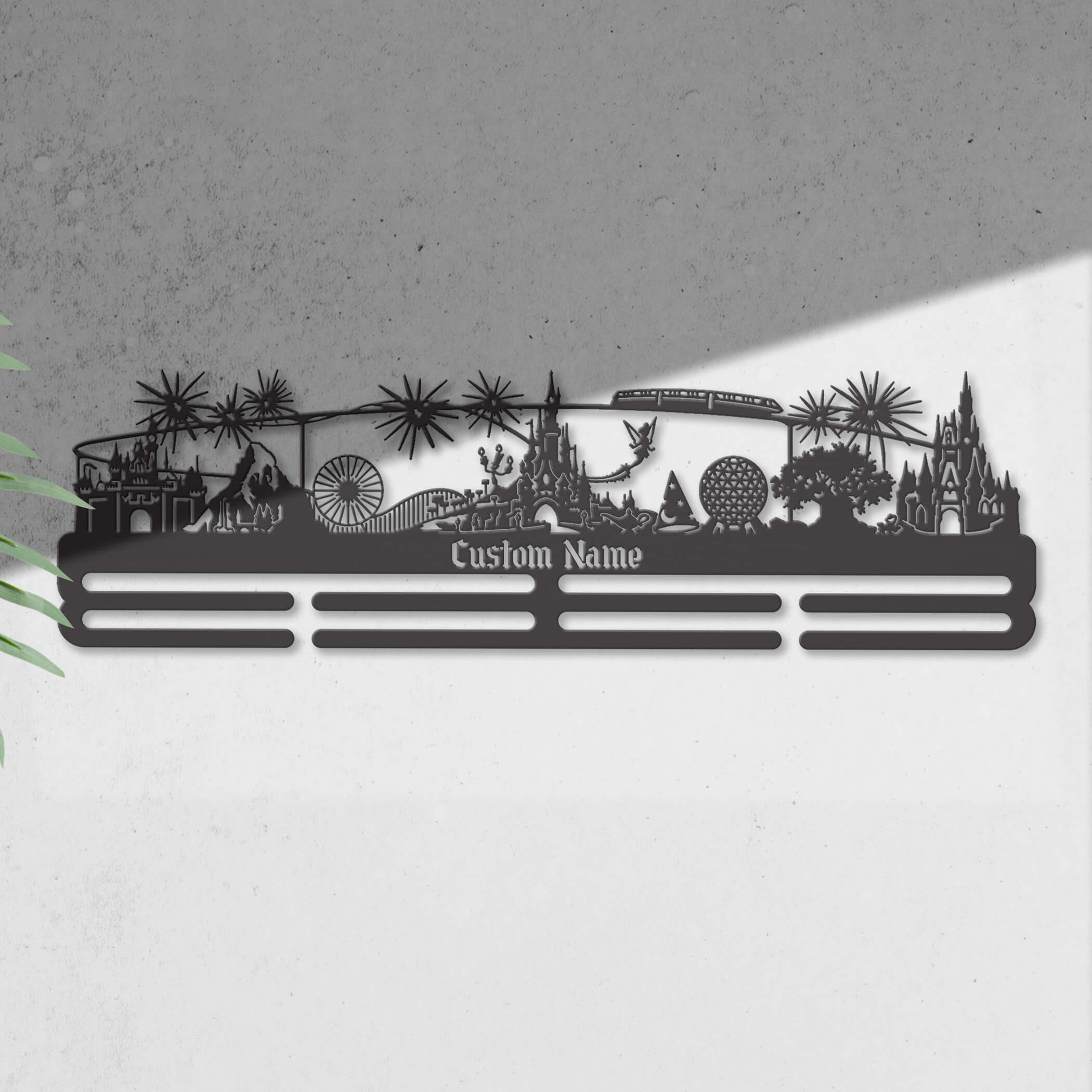 Enchanted Kingdom Medal Hanger – Personalized Stainless Steel Running Medal Rack | ChampionHanger