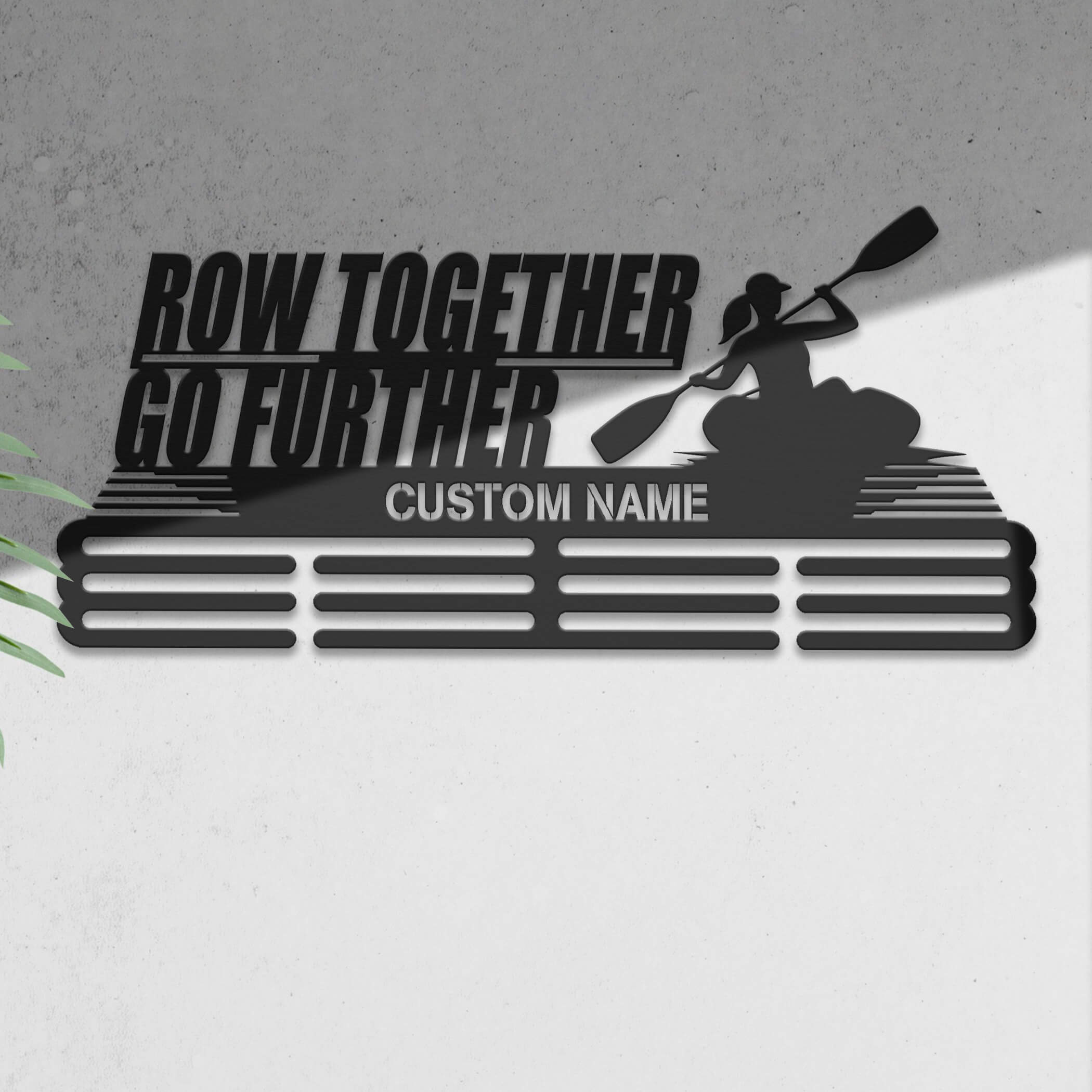 Personalized Kayak Medal Hanger – Stainless Steel Medal Holder with Custom Name | Gifts for Kayakers | ChampionHanger