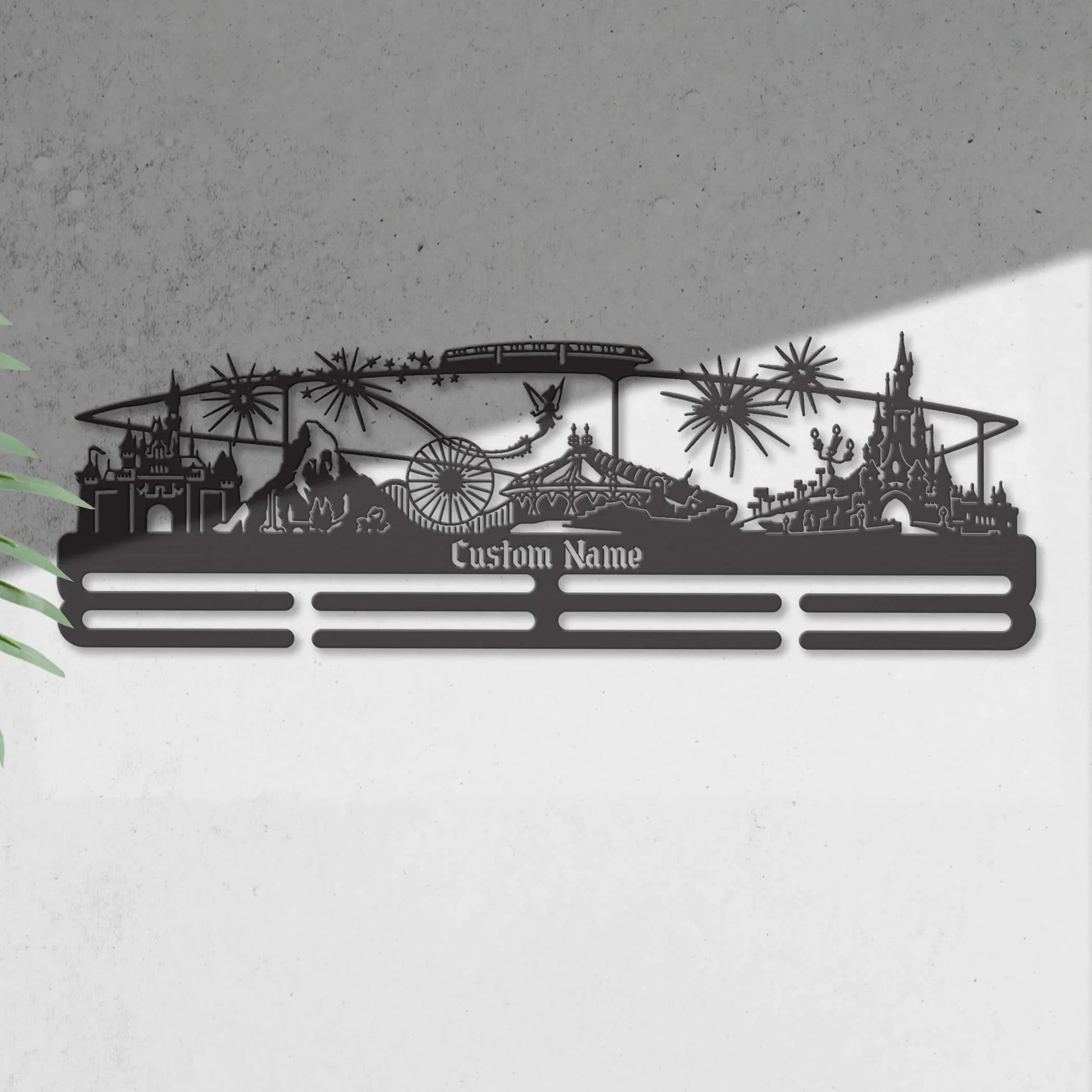 Stainless Steel Running Medal Hanger – Magic Kingdom Personalized Medal Display - ChampionHanger - Champion Hanger