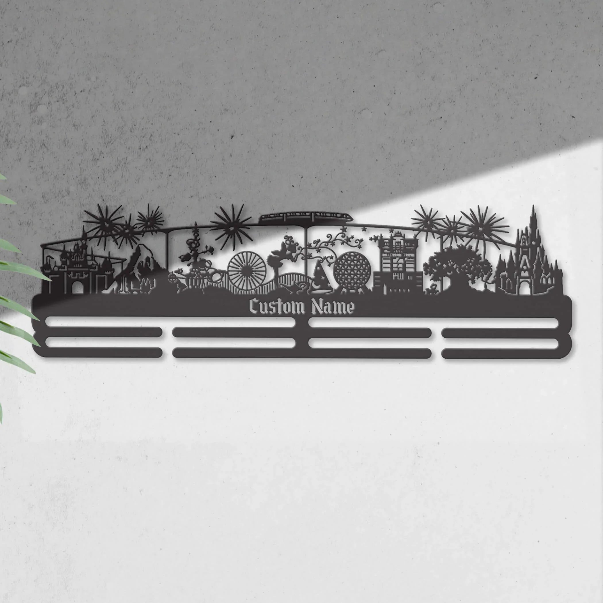 Enchanted Kingdom Medal Hanger – Personalized Stainless Steel Running Medal Rack | ChampionHanger - Champion Hanger