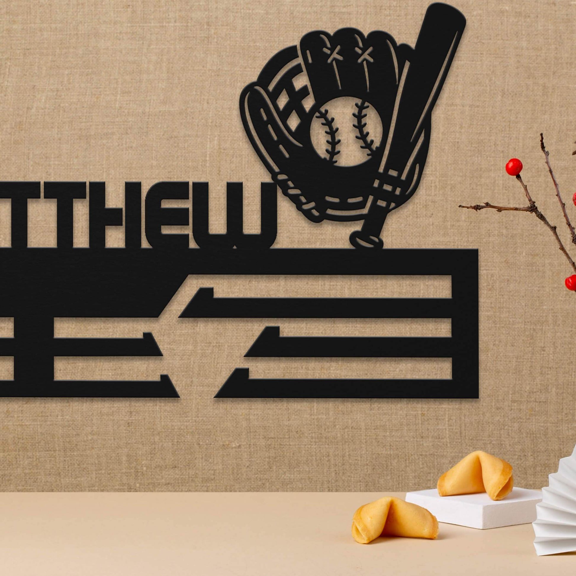 Personalized Baseball Medal Hanger – Stainless Steel Medal Display Rack – Custom Wall Holder for Baseball Awards and Gifts - Champion Hanger