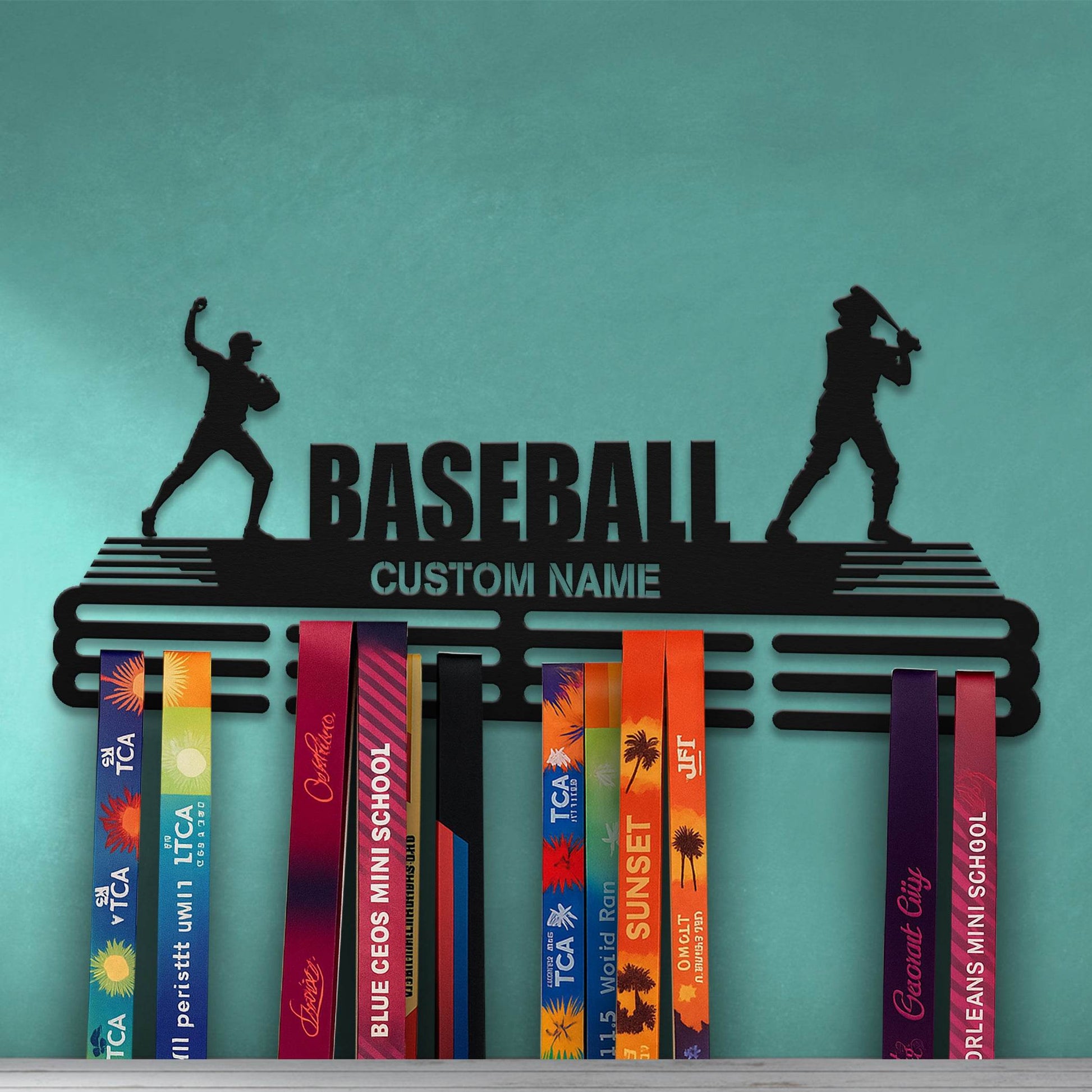 Baseball Player Medal Hanger - Metal Hanger for Baseball Awards – Stainless Steel Display Rack - Champion Hanger