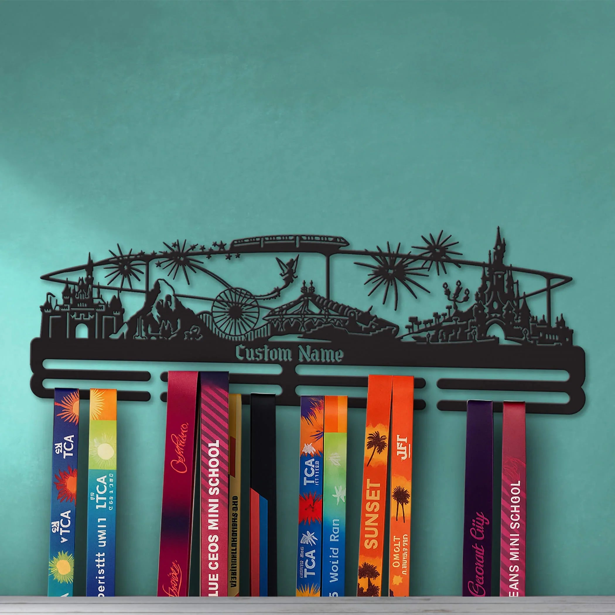 Stainless Steel Running Medal Hanger – Magic Kingdom Personalized Medal Display - ChampionHanger - Champion Hanger