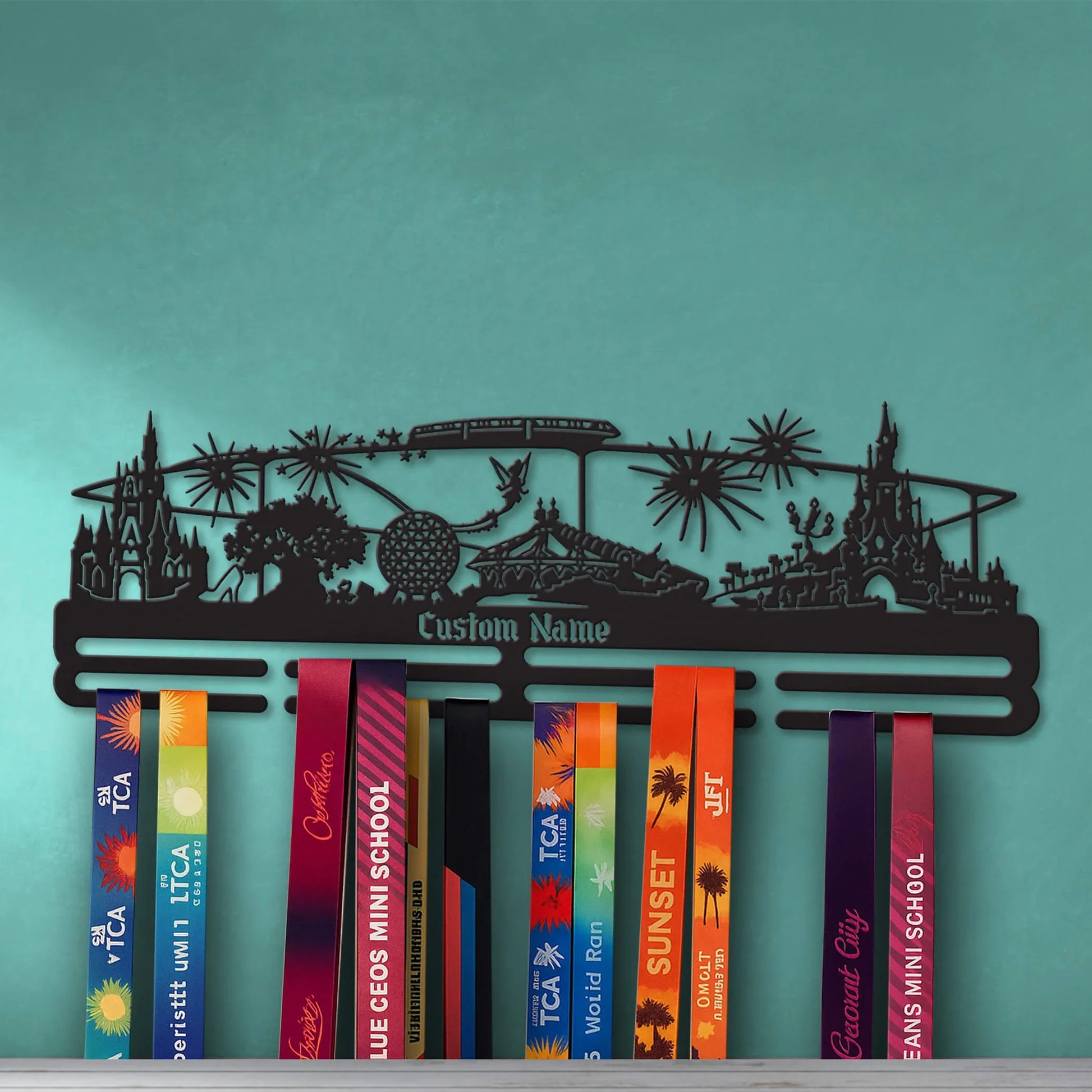 Stainless Steel Medal Hanger – Personalized “Run to the Magic” Marathon Medal Display | ChampionHanger - Champion Hanger