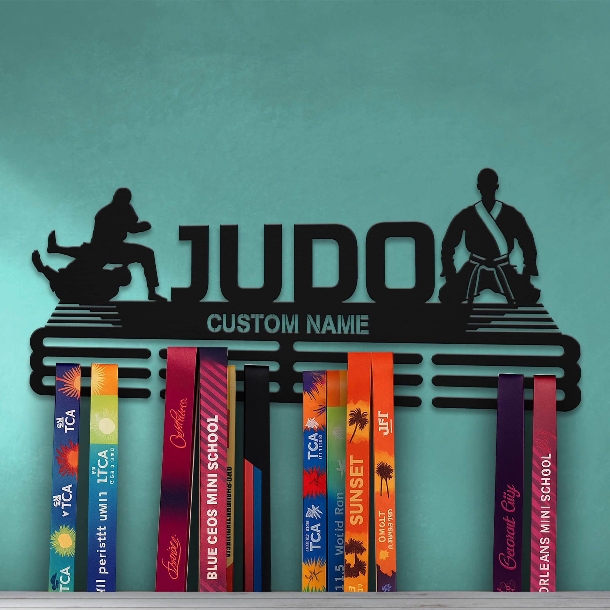 Judo Medal Display Rack – Custom Metal Medal Hanger for Judo Awards - Champion Hanger