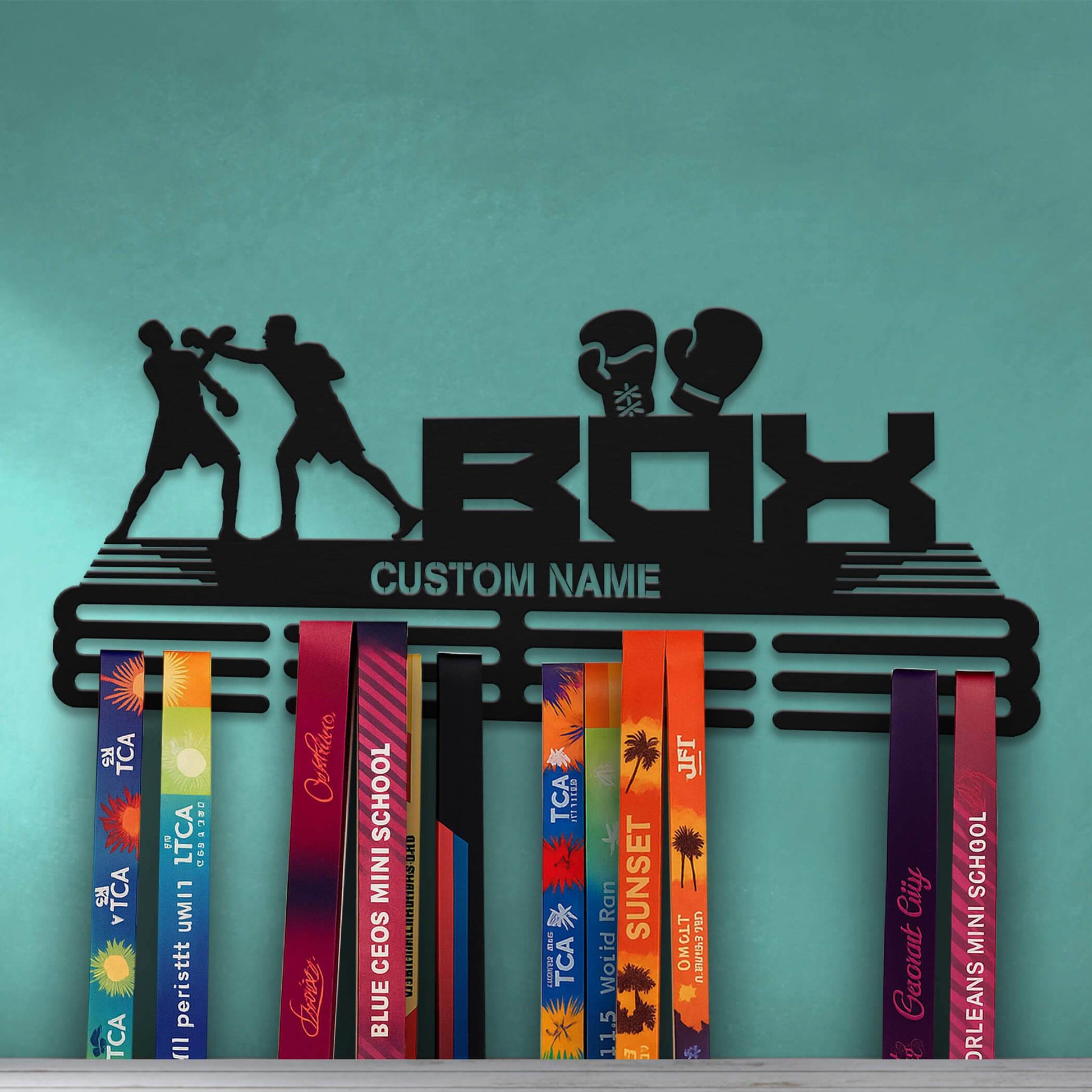 Boxing Medal Display Rack – Custom Metal Medal Hanger for Boxing Trophies and Awards - Champion Hanger