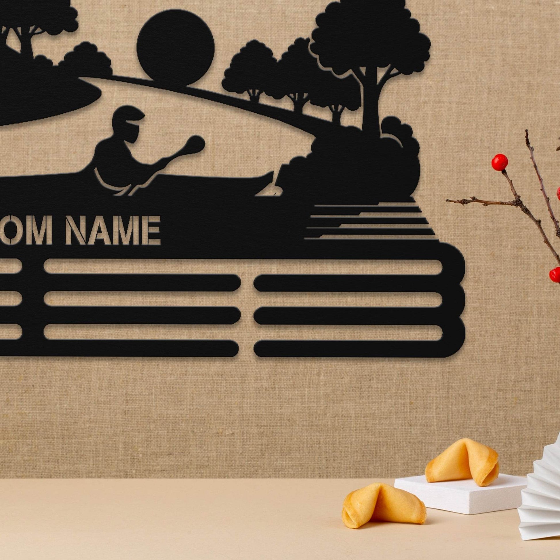 Personalized Kayak Medal Holder – Stainless Steel Wall Display Rack - Champion Hanger