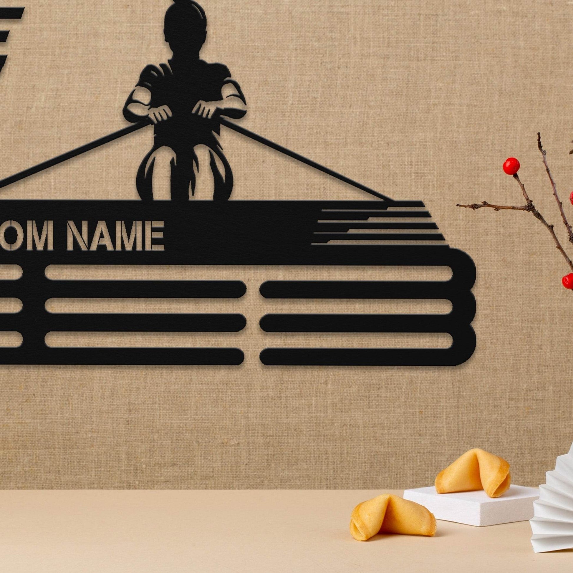Personalized Kayak Medal Holder – Stainless Steel Wall Display Rack - Champion Hanger