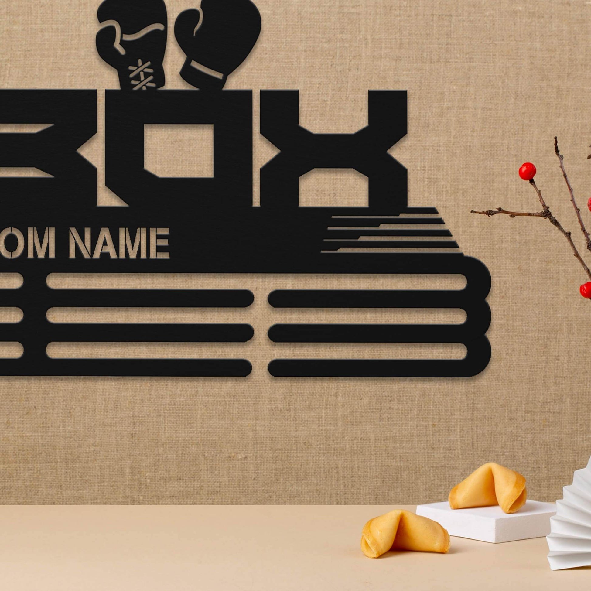 Boxing Medal Display Rack – Custom Metal Medal Hanger for Boxing Trophies and Awards - Champion Hanger