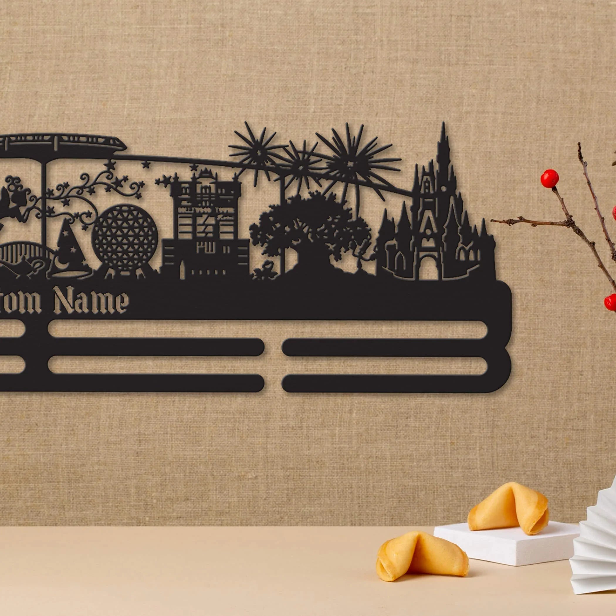 Enchanted Kingdom Medal Hanger – Personalized Stainless Steel Running Medal Rack | ChampionHanger - Champion Hanger