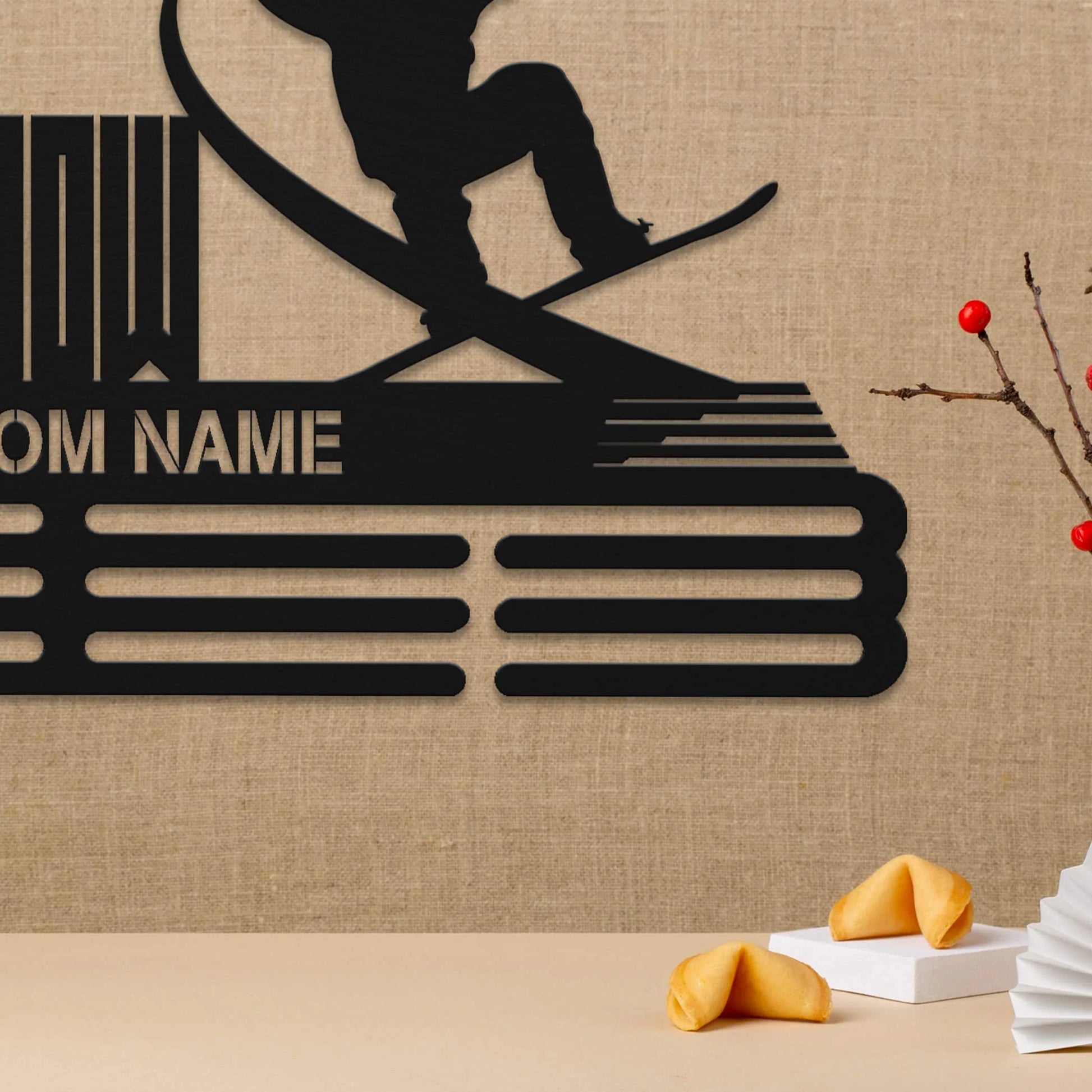 Personalized Snowboarding Medal Hanger with Custom Name | Stainless Steel Medal Holder | ChampionHanger - Champion Hanger