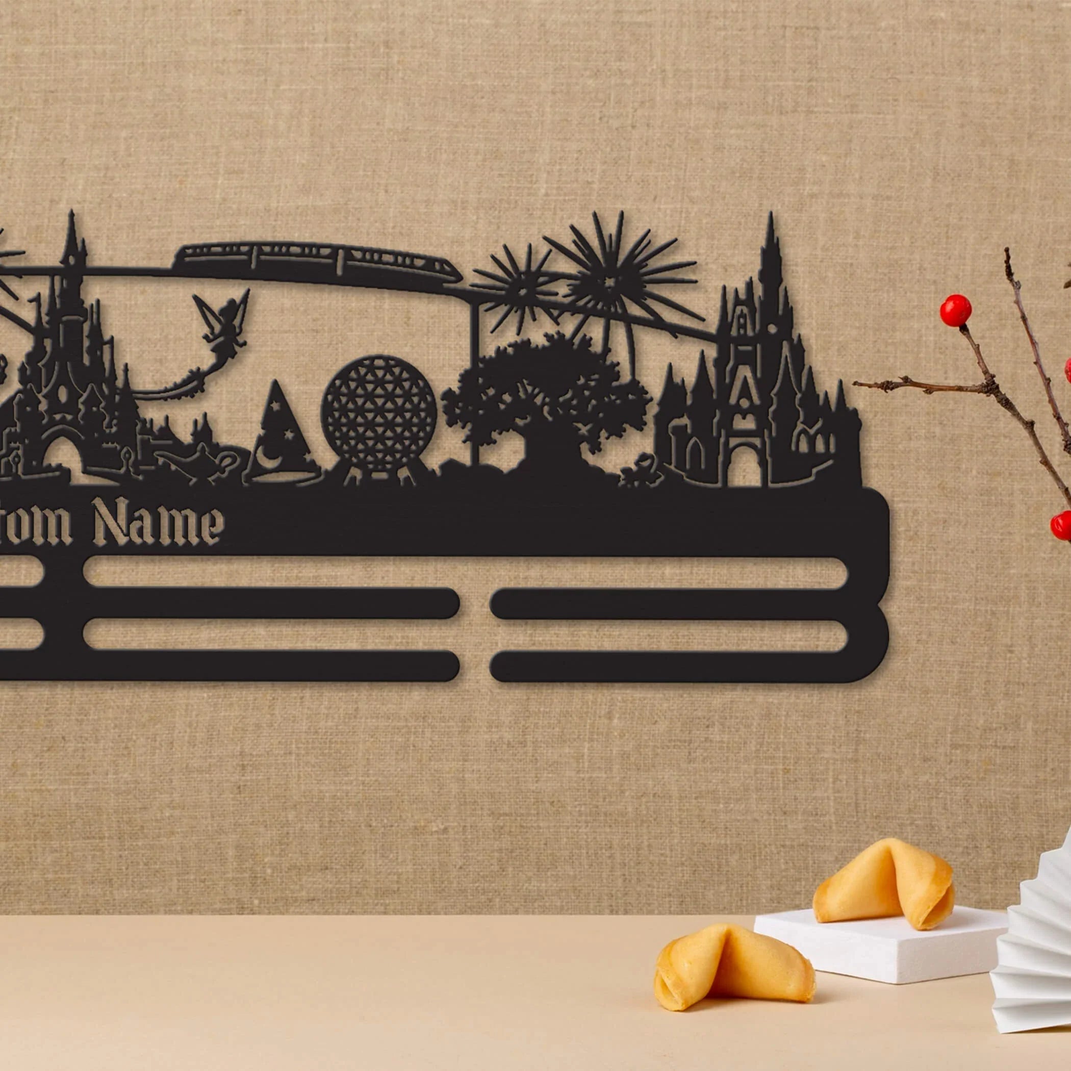 Personalized Stainless Steel Medal Hanger - Magic Kingdom Marathon Gift - ChampionHanger - Champion Hanger