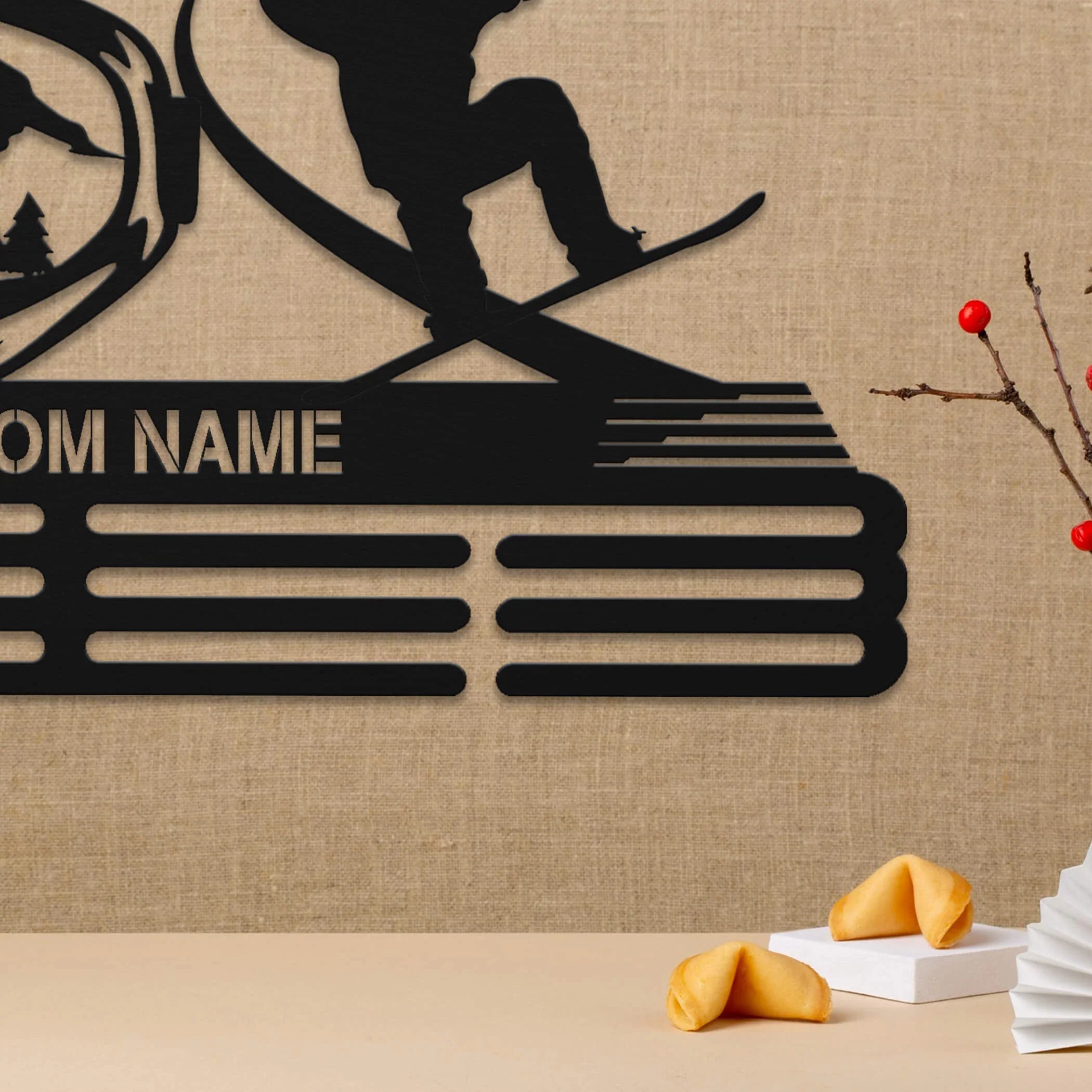 Personalized Snowboard Medal Hanger | Custom Stainless Steel Medal Display | ChampionHanger - Champion Hanger