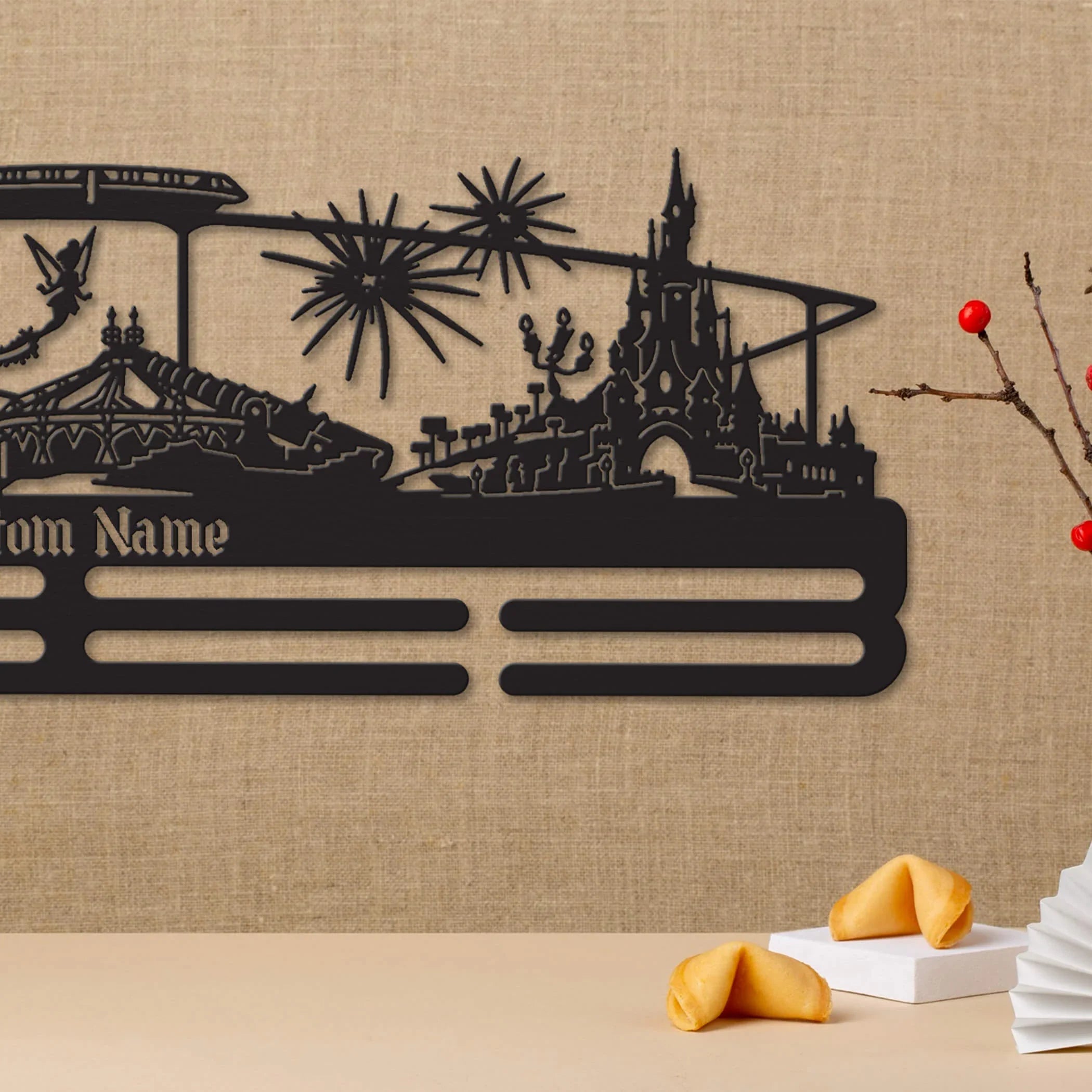 Stainless Steel Running Medal Hanger – Magic Kingdom Personalized Medal Display - ChampionHanger - Champion Hanger