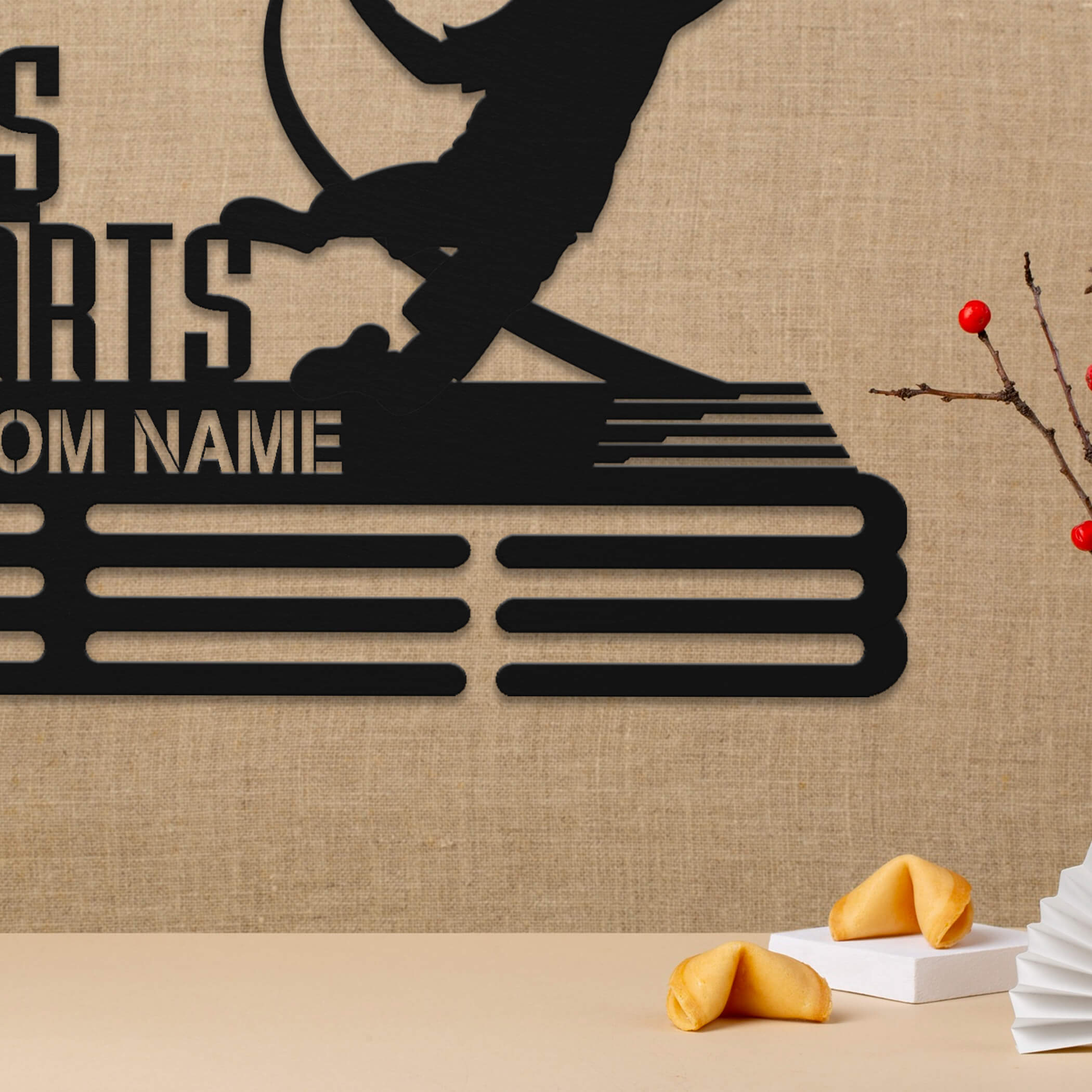 Personalized Handball Medal Hanger – Stainless Steel Medal Holder with Custom Name & Quote "Fast Hands Fierce Hearts" | ChampionHanger