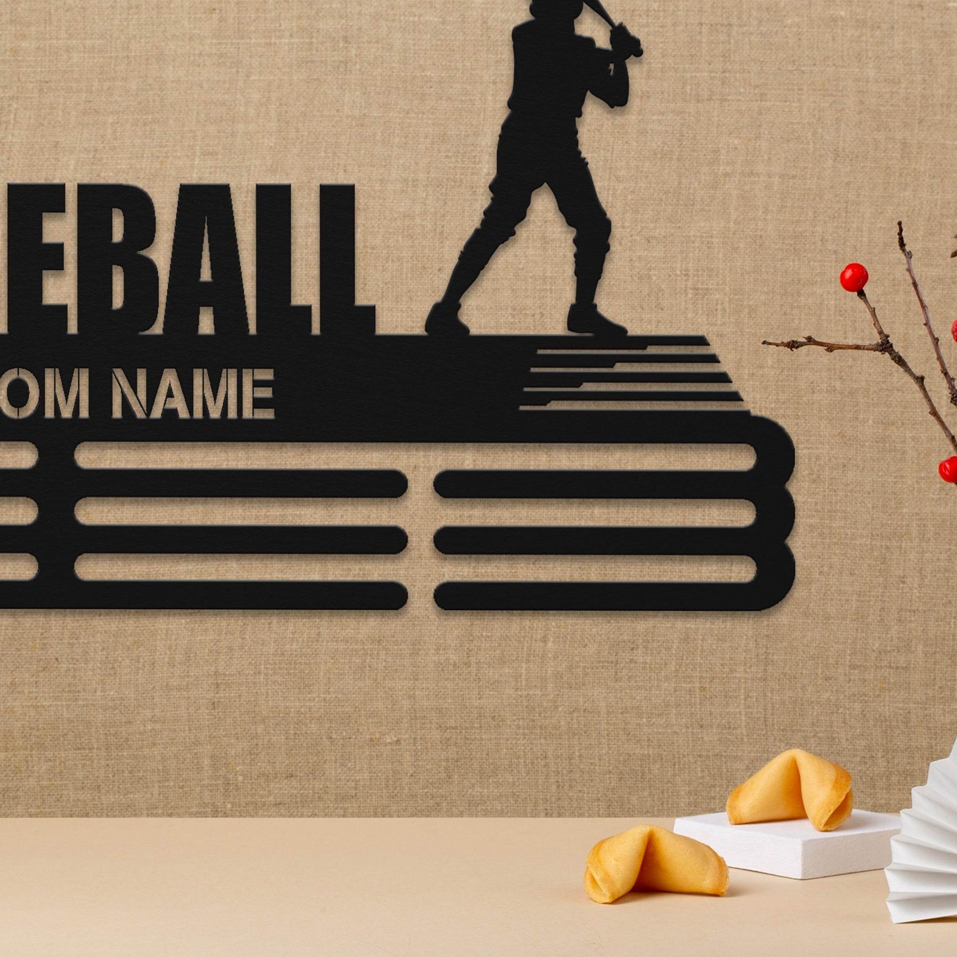 Baseball Player Medal Hanger - Metal Hanger for Baseball Awards – Stainless Steel Display Rack - Champion Hanger