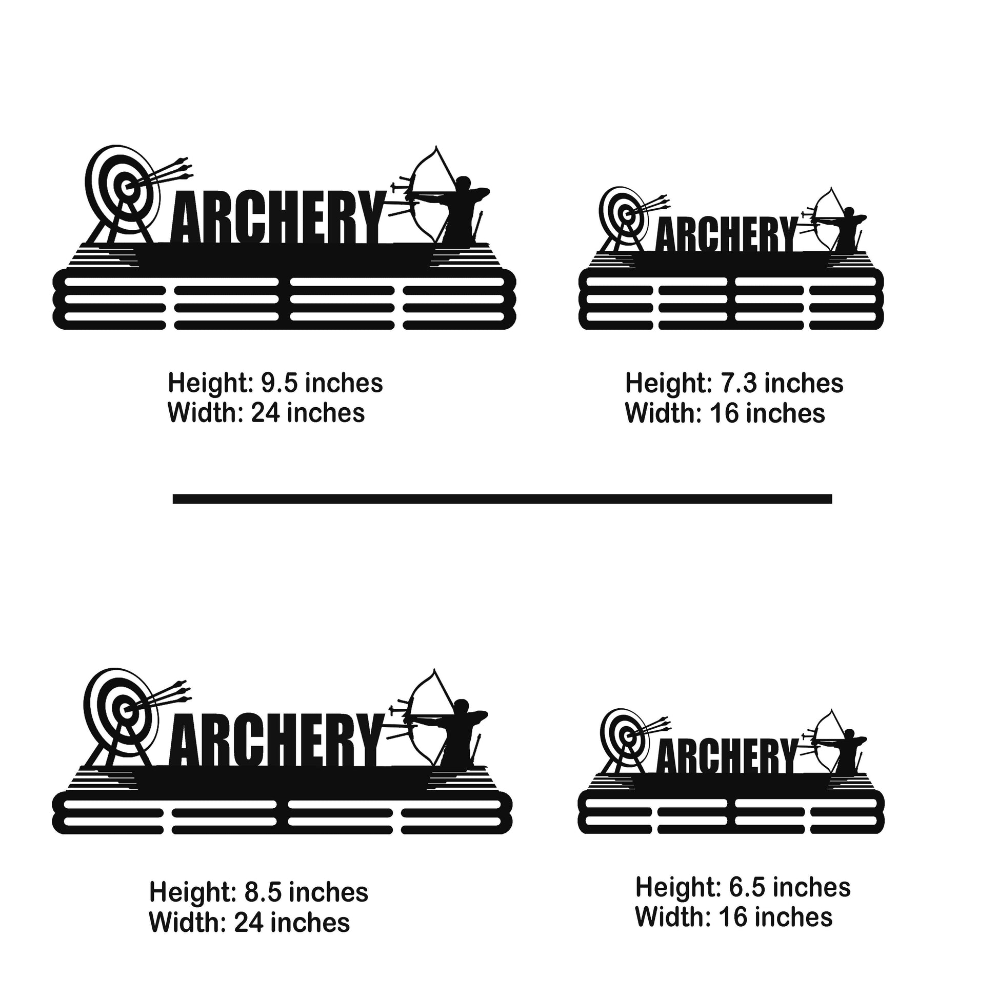 Archery Medal Hanger – Personalized Metal Medal Holder – Stainless Steel Wall Display Rack for Archery Awards - Champion Hanger